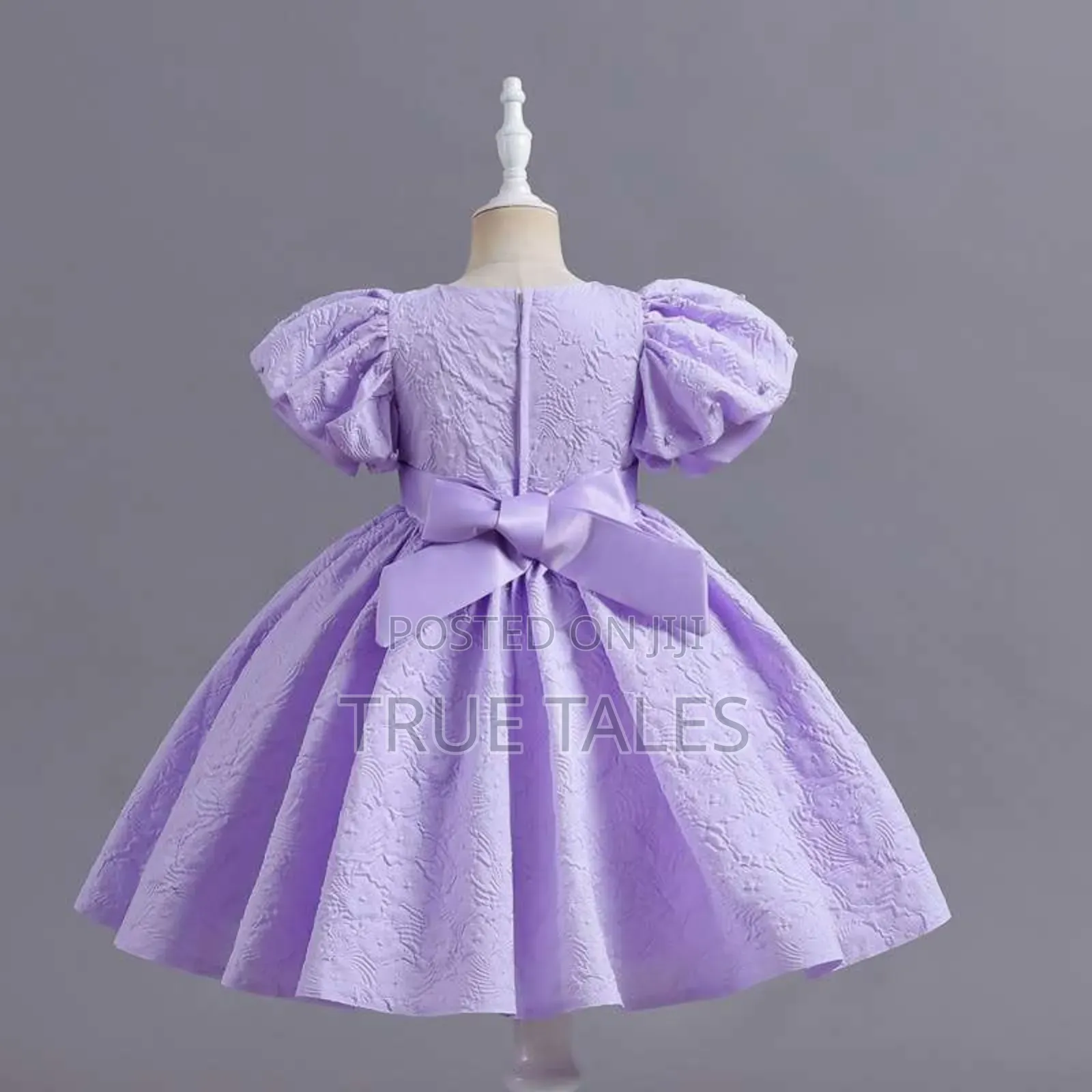 Girl's Cinderella Ballgown Dress With Bow& Beads Age 6 Mths To 4 Years