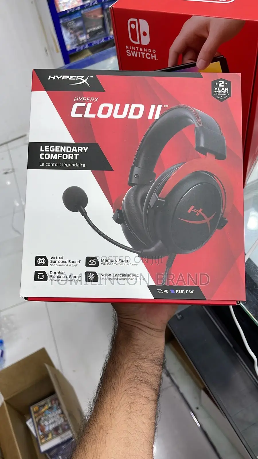 Hyperx Cloud Ii - Gaming Headset, 7.1 Surround Sound, Memory Foam Ear