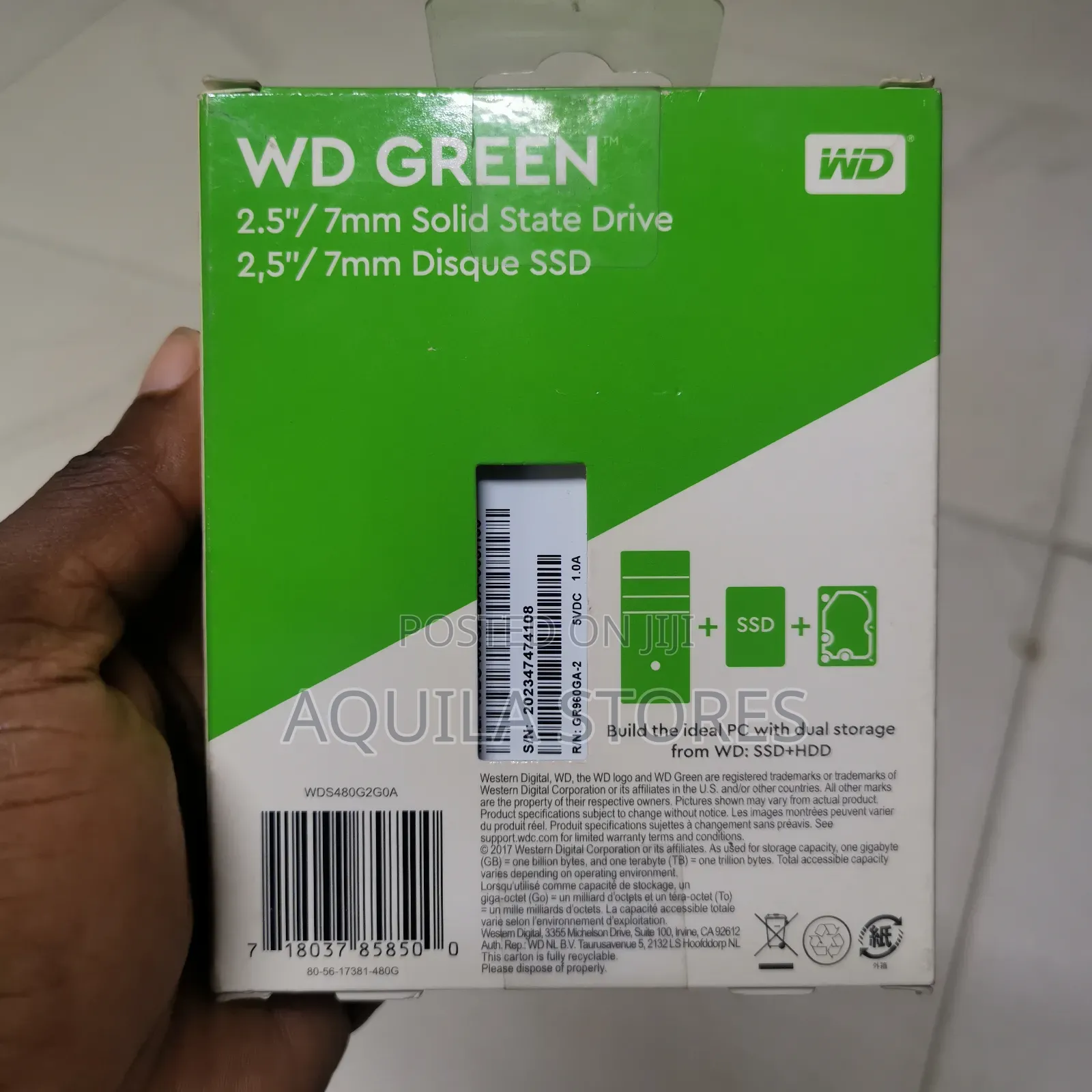 Western Digital (Wd) Green 480gb Sata Ssd