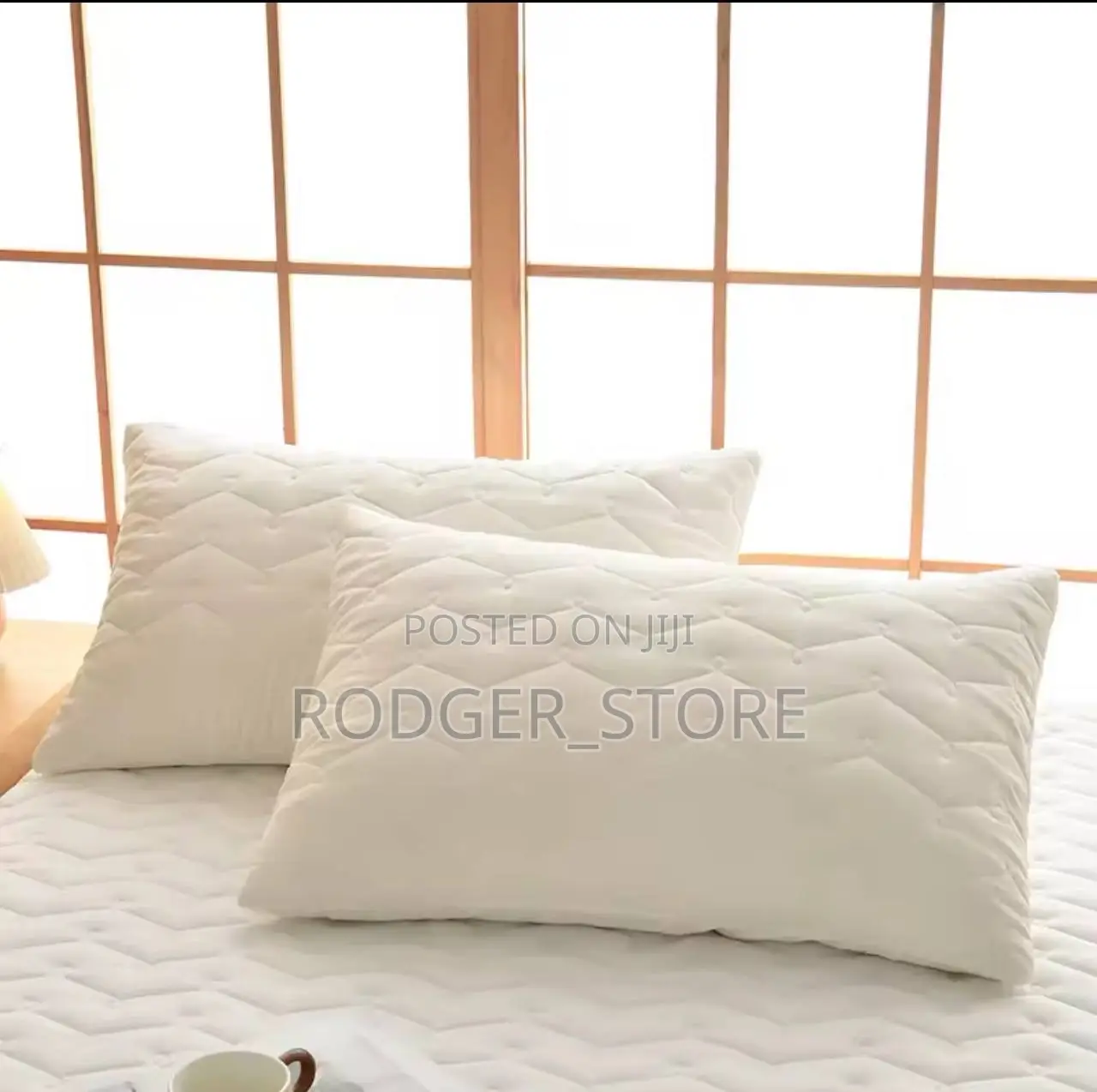 100% Waterproof Fitted Sheet Solid Color Cotton Quilted Embossed