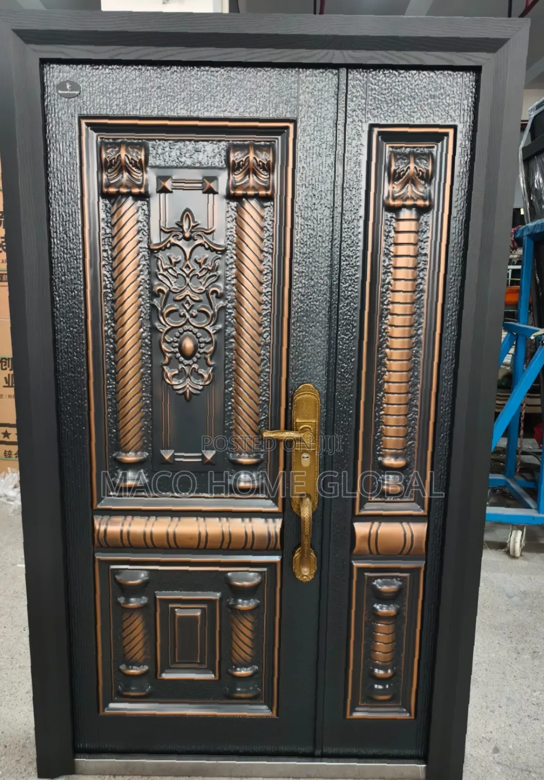 4ft by 7ft Cast Door Front and Back Diseng
