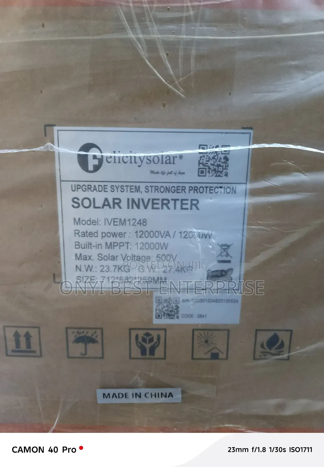 Felicity Hybrid Inverter Ivem 12kva 48v New Update
