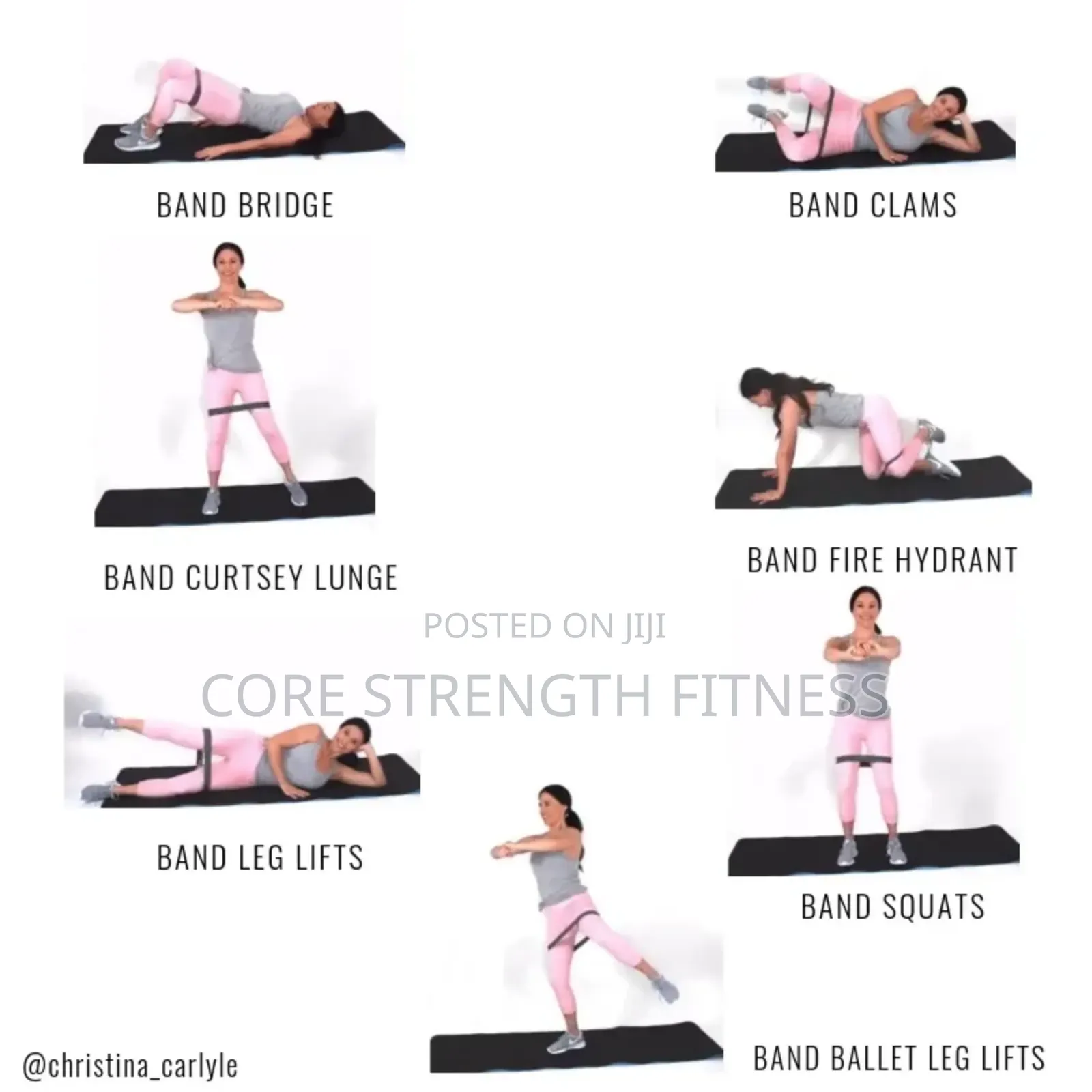 Booty / Hip and Legs Resistance Bands for Exercise