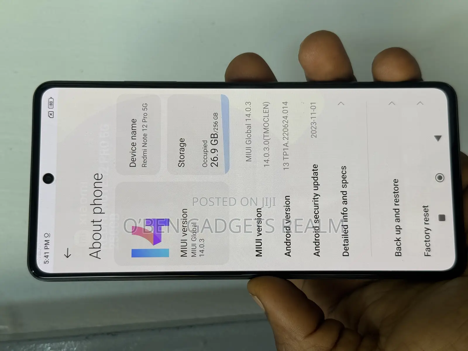Xiaomi Redmi Note 12 Pro 5G 256 GB Black