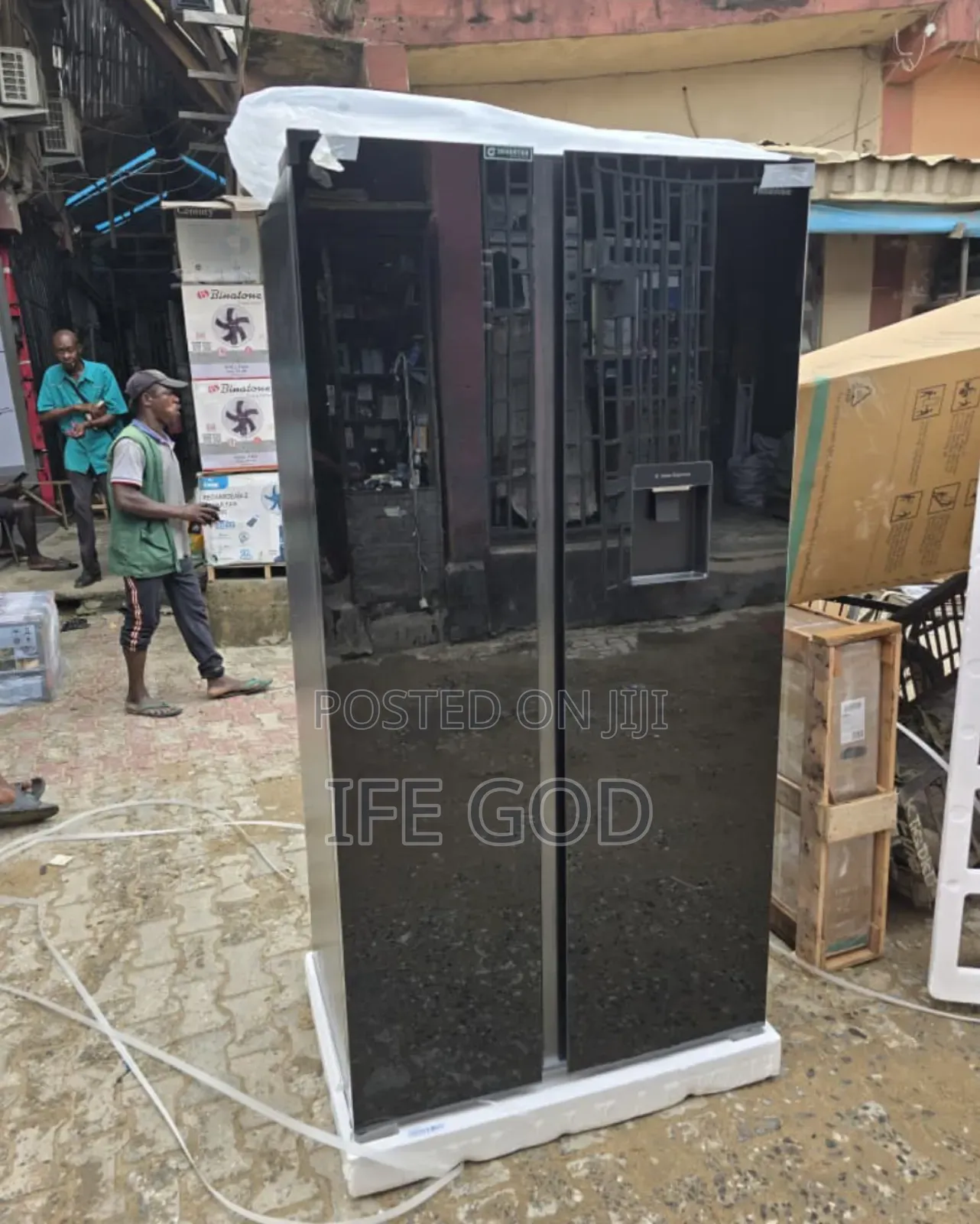 Original Hisense Side by Side Mirror Glass Inverter Fridge Freezer