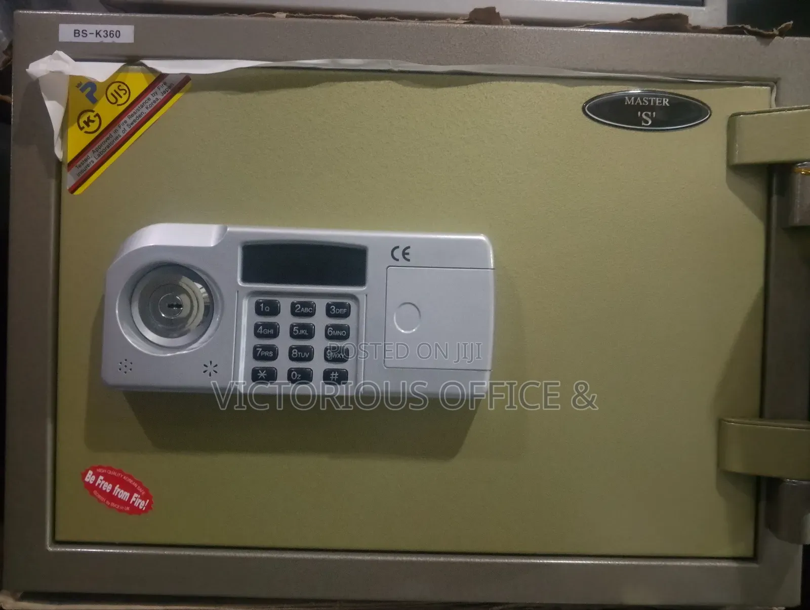 High Quality Bs -57kg Fire Resistant Safe Key+Key Lock