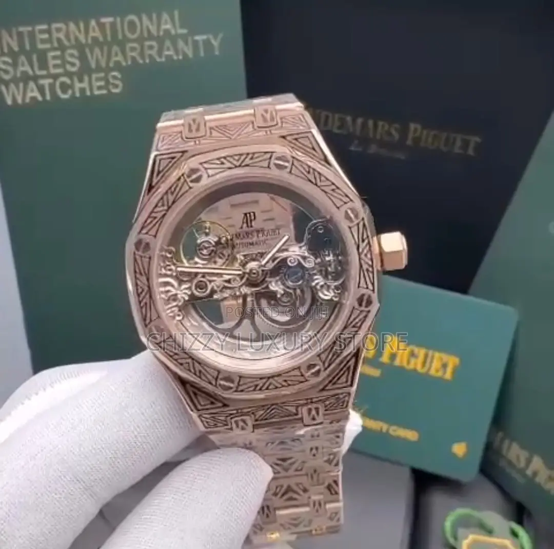 Audemars Piguet Quality Luxury Men Chronograph Chain Strap Wristwatch