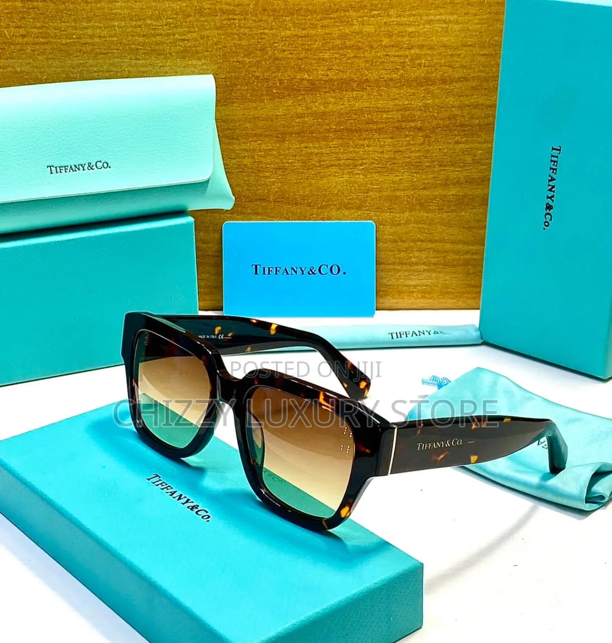 Tiffany Amber Quality Luxury Sunglasses