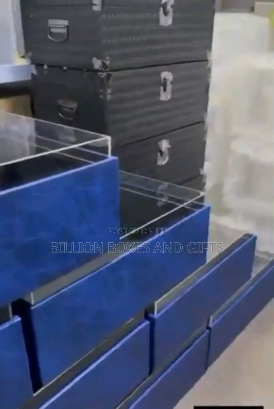 Acrylic Cover Wooden Trunks