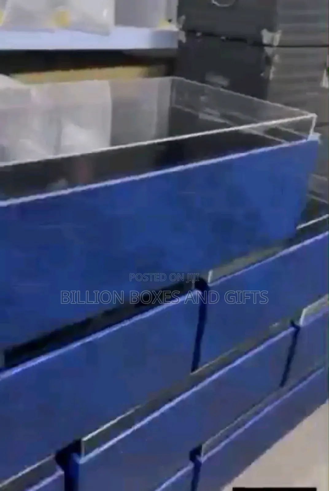 Acrylic Cover Wooden Trunks