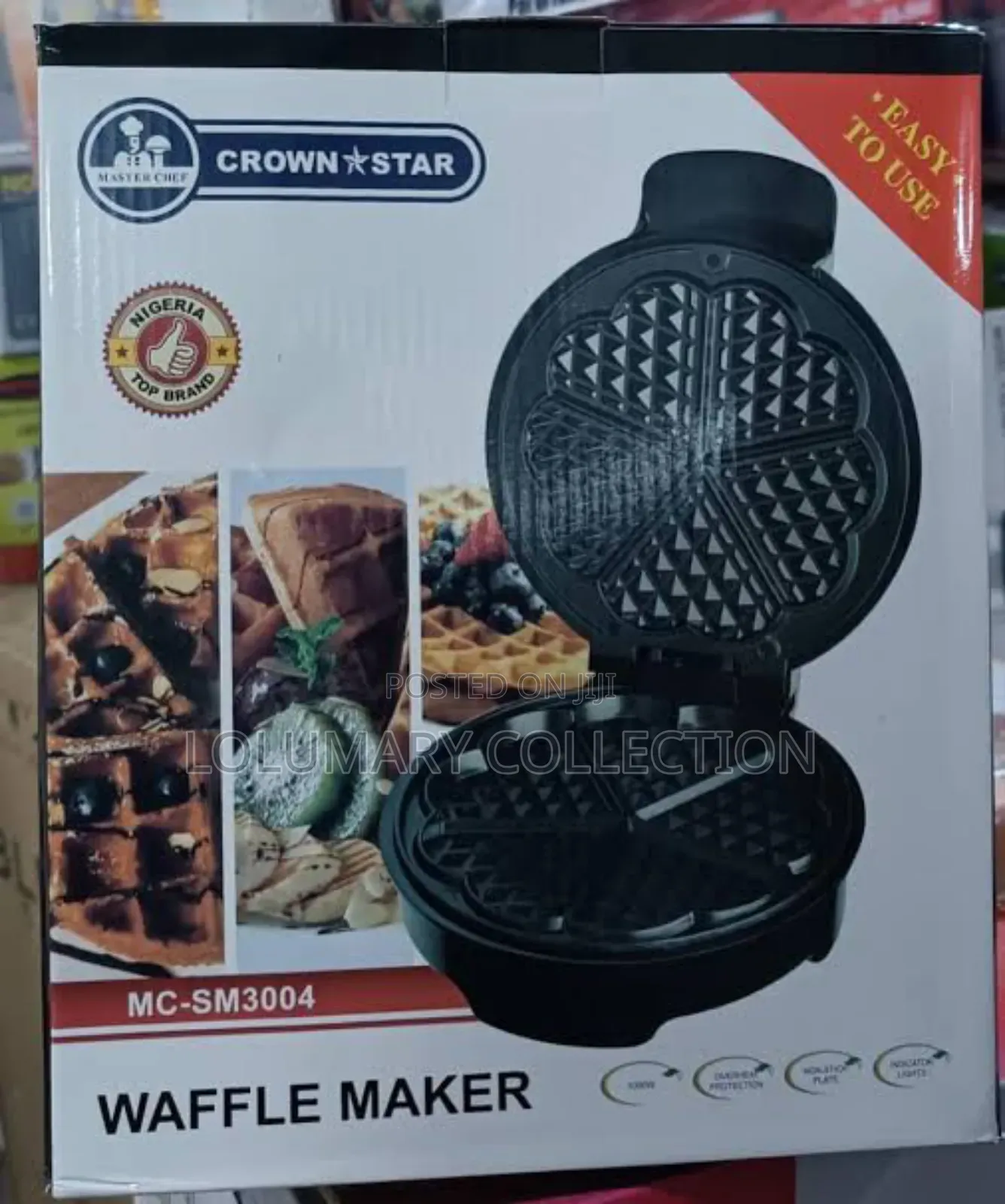 High Quality Electric Waffle Maker – Non-Stick Plates