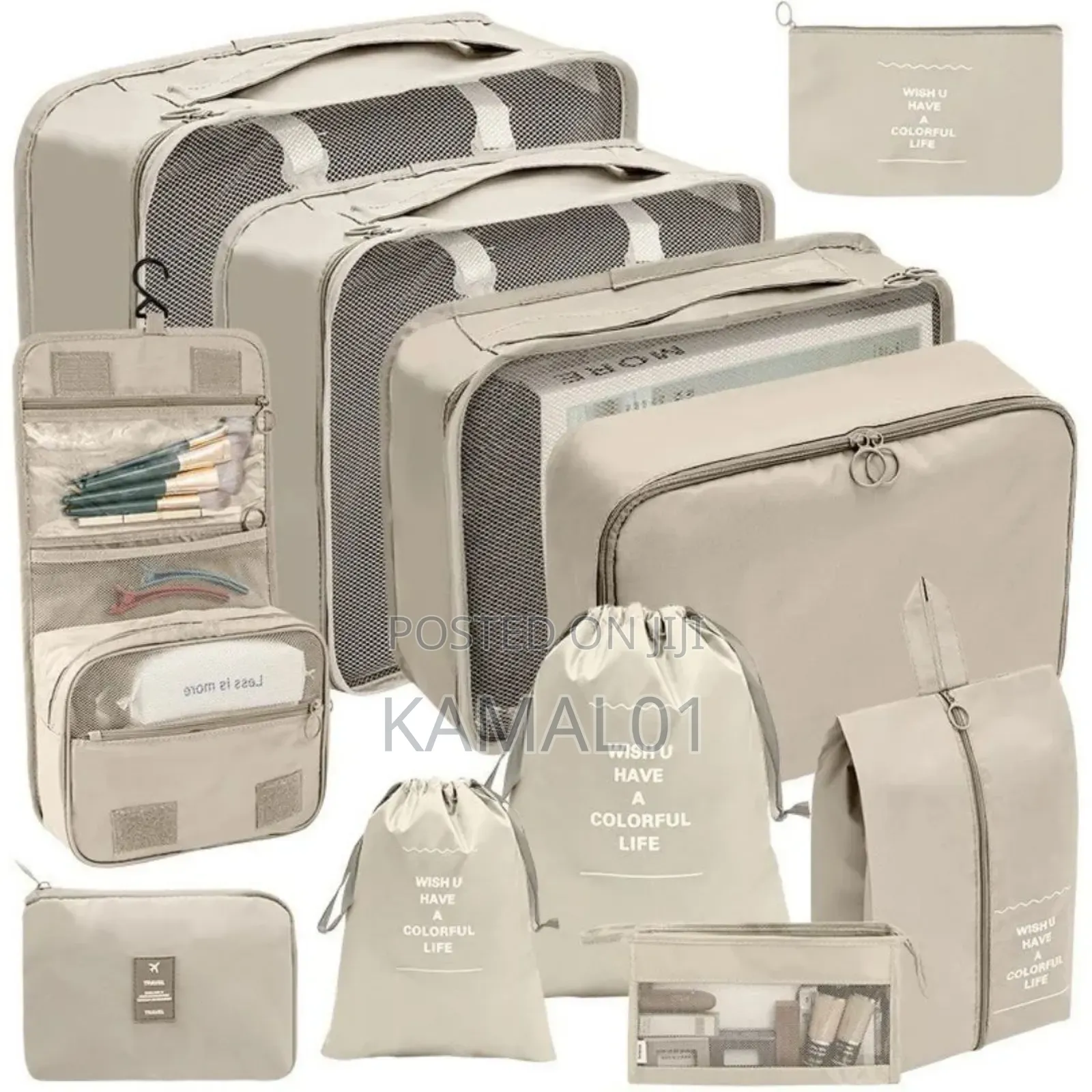 10pcs Packing Clothes Storage Bag Luggage Packing Organizers