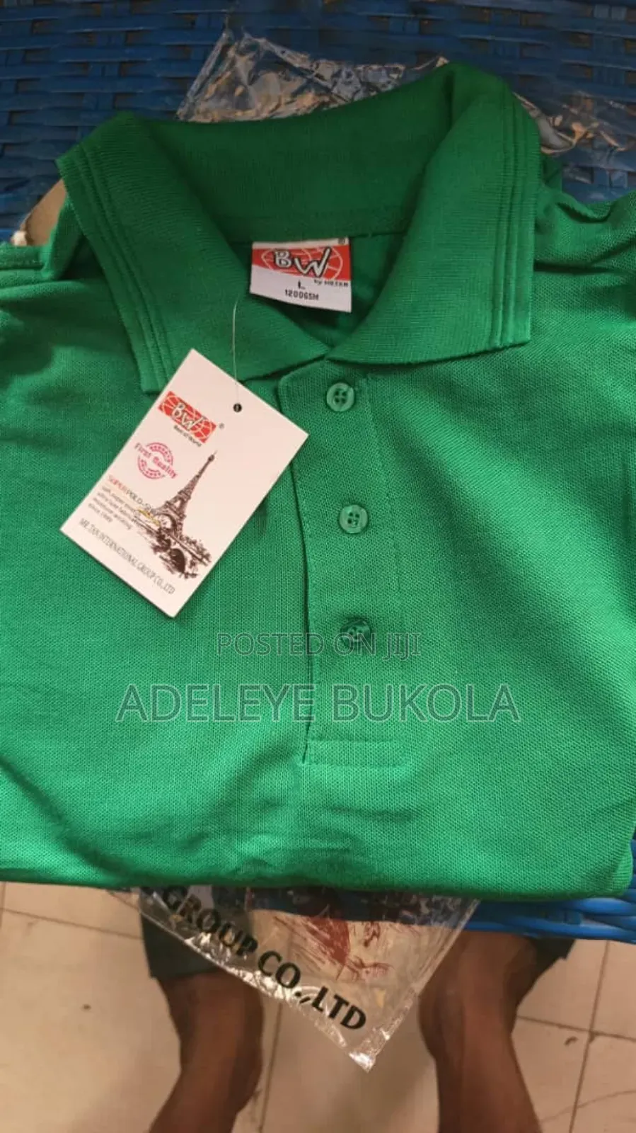 Quality Plain Bw Collar Neck Polo