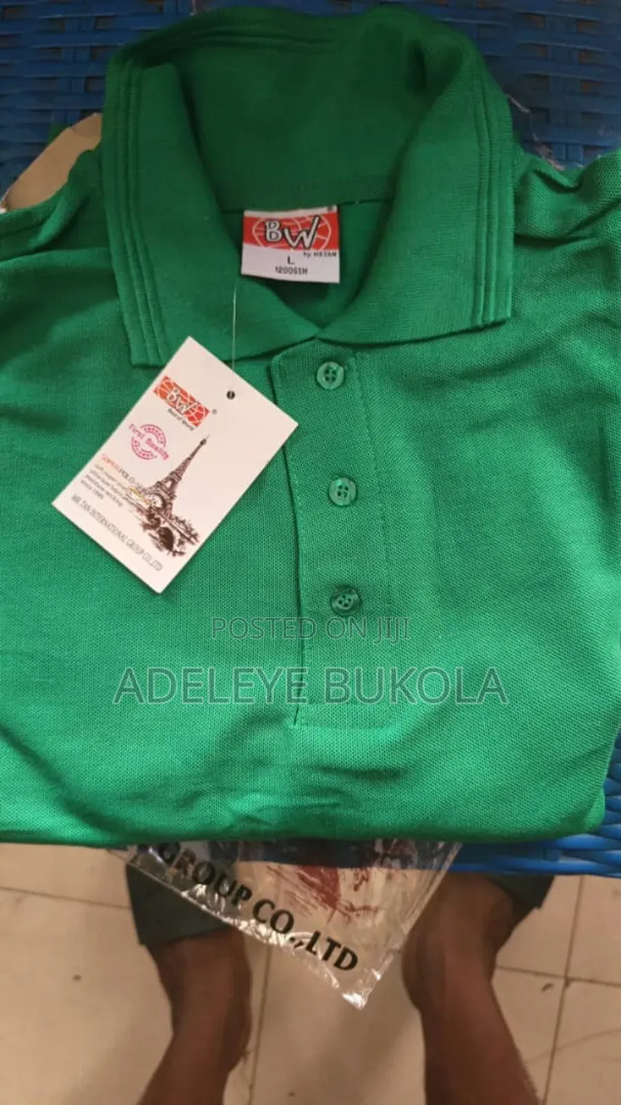 Quality Plain Bw Collar Neck Polo