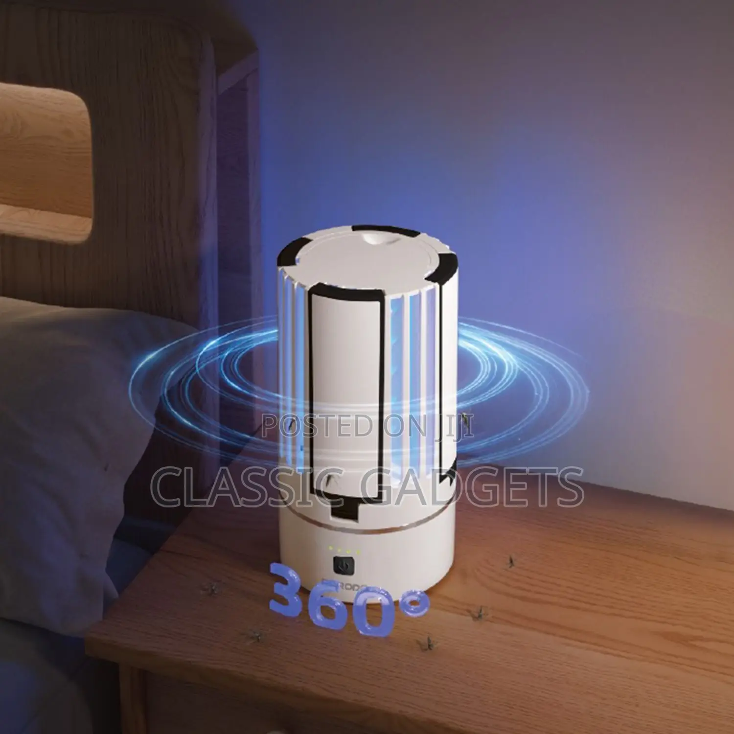 Porodo Lifestyle 2-in-1 Portable Insect Killer Lamp With 360° Coverage
