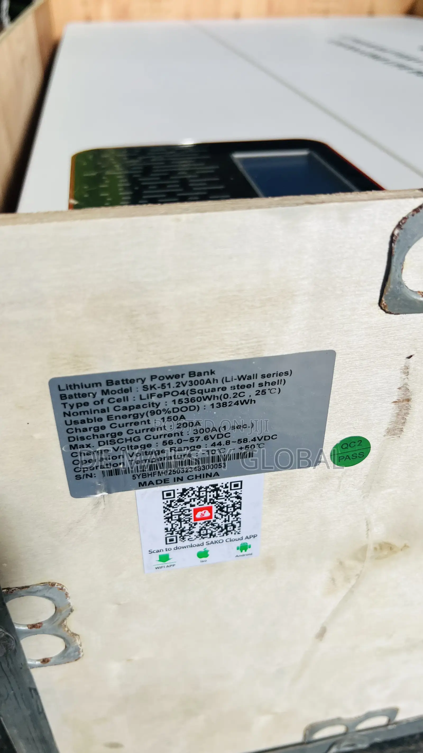 15kwh 51.2v Sako Lithium Ion Phosphate Battery