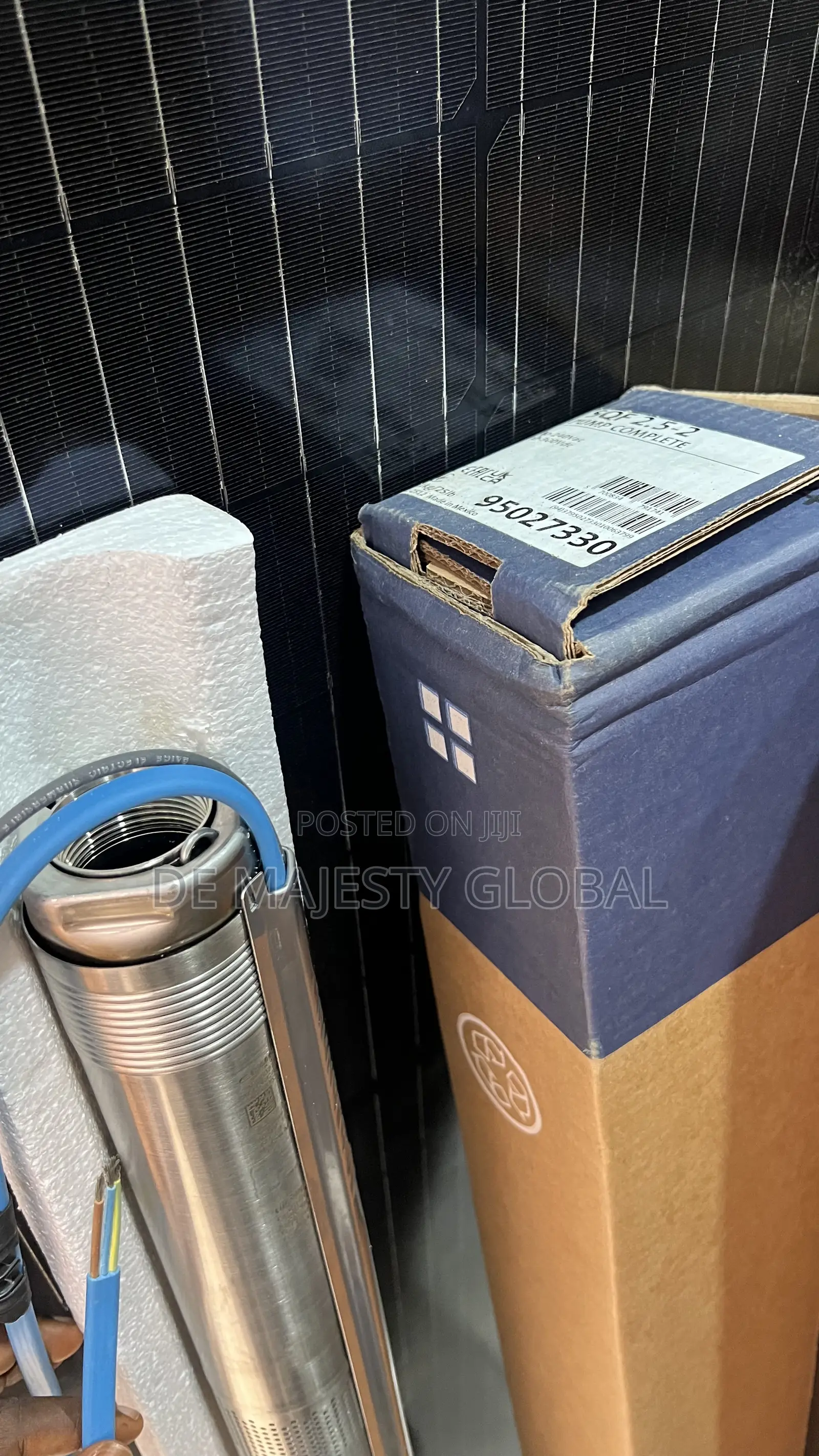 2hp Grundfos Dc Pump With Breaker And 4pcs Of 600w Jinko Panel