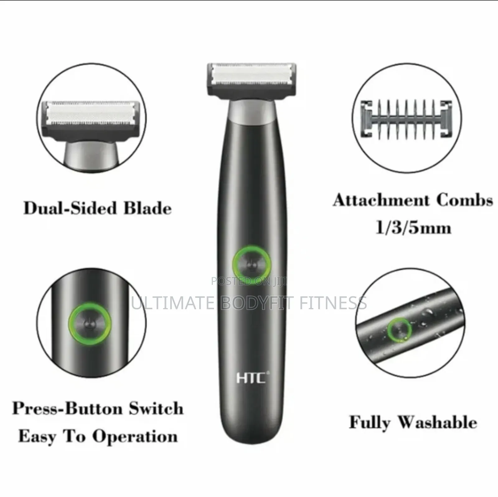 Brand New HTC Gt-288-Black Electric Body Trimmer