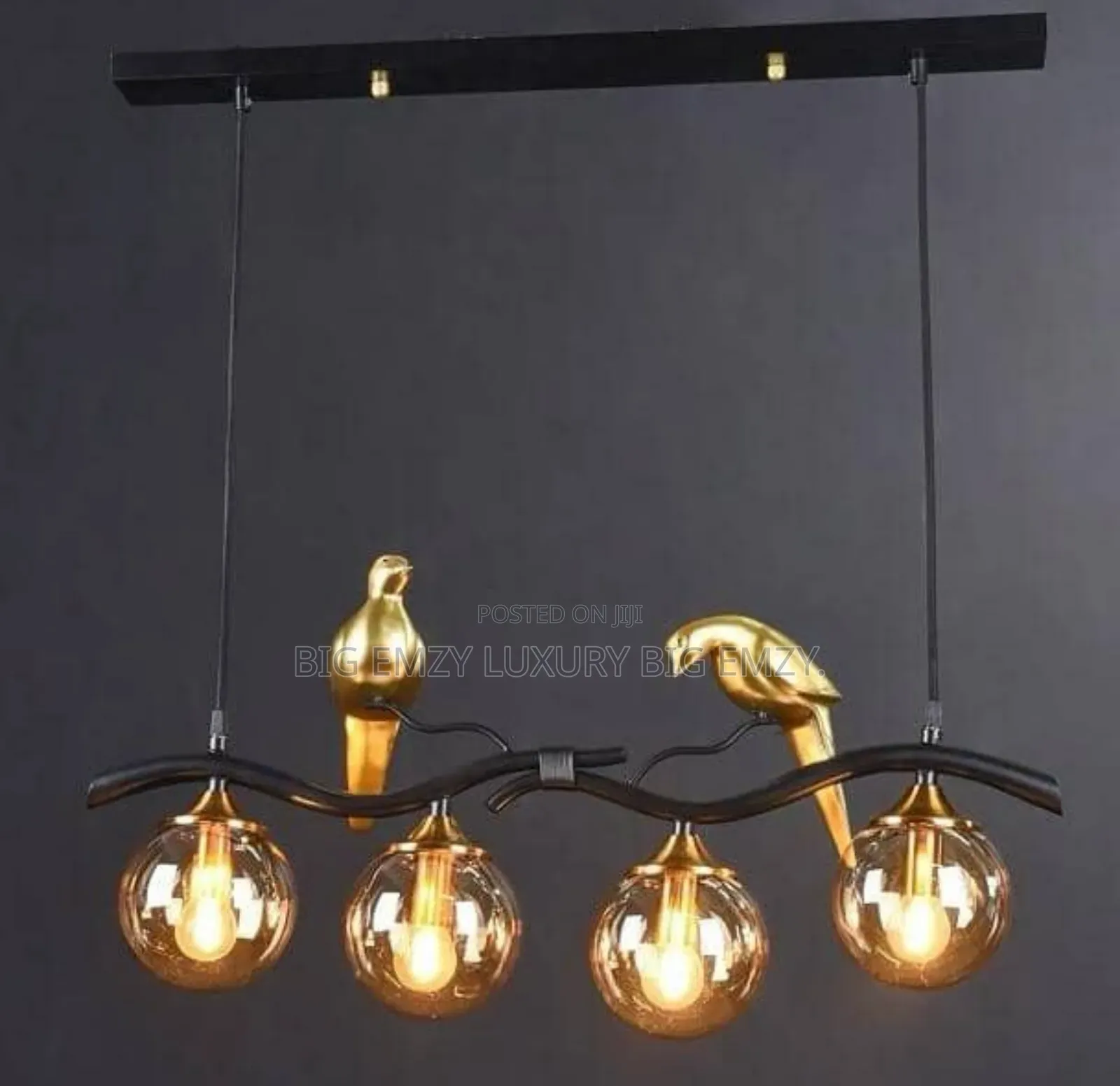 Twig Island Chandelier or a Golden Parrot Pendant Light.