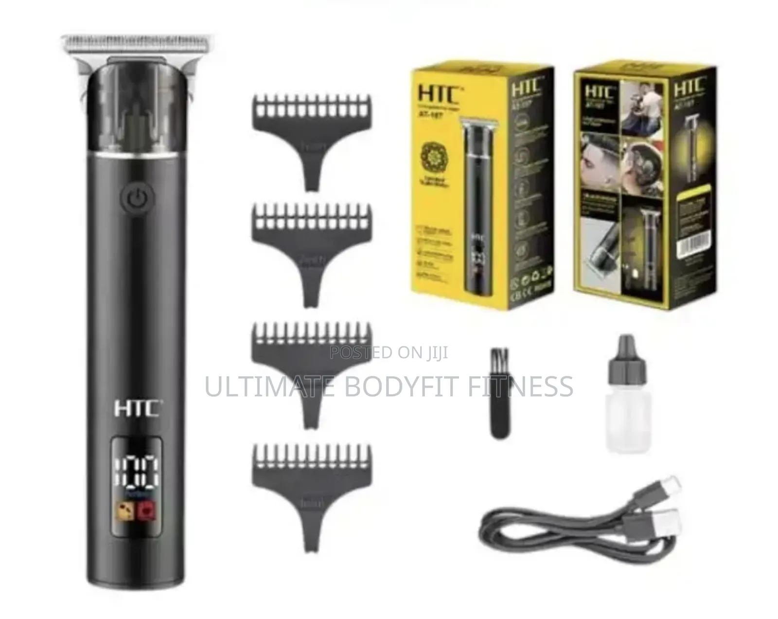 Brand New HTC at-187 Rechargeable Hair Trimmer Clipper T-Blade