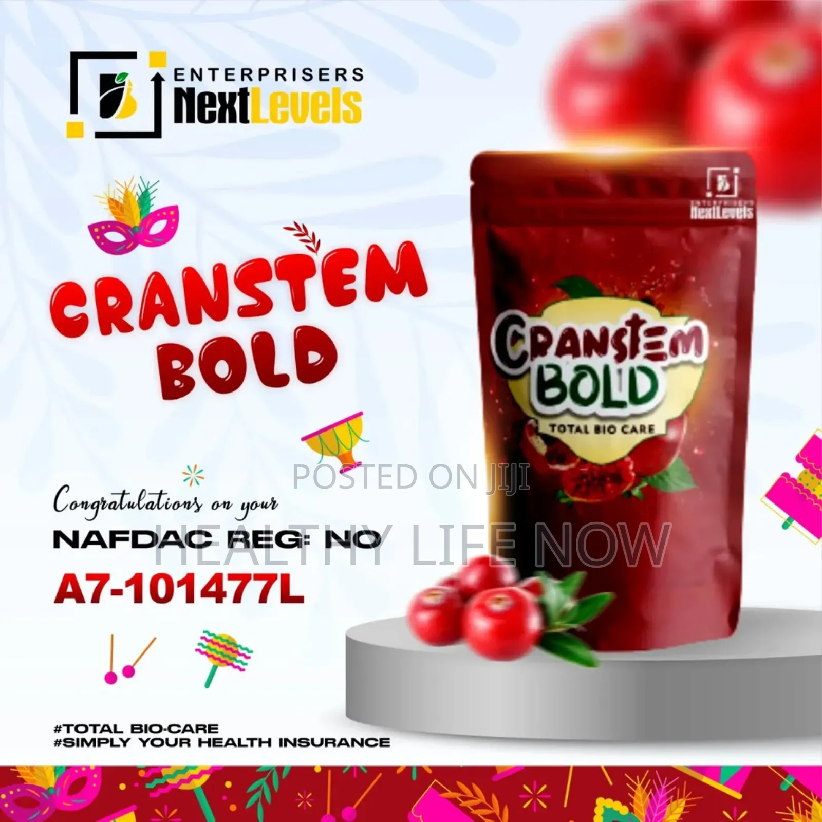 Cranstem Bold Coffee for Chronic Ailments Nafdac Approved