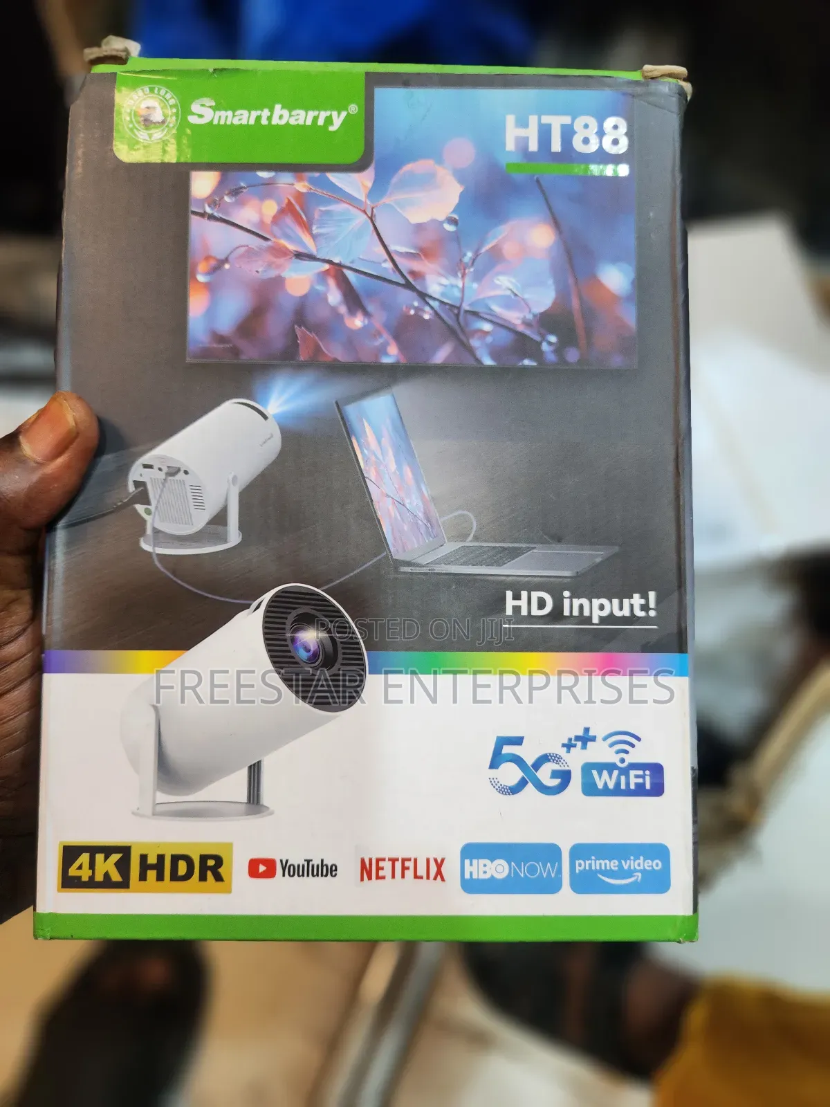 Smartbarry 5g Smart Projector, , Netflix, Youtube, Prime Video Etc.