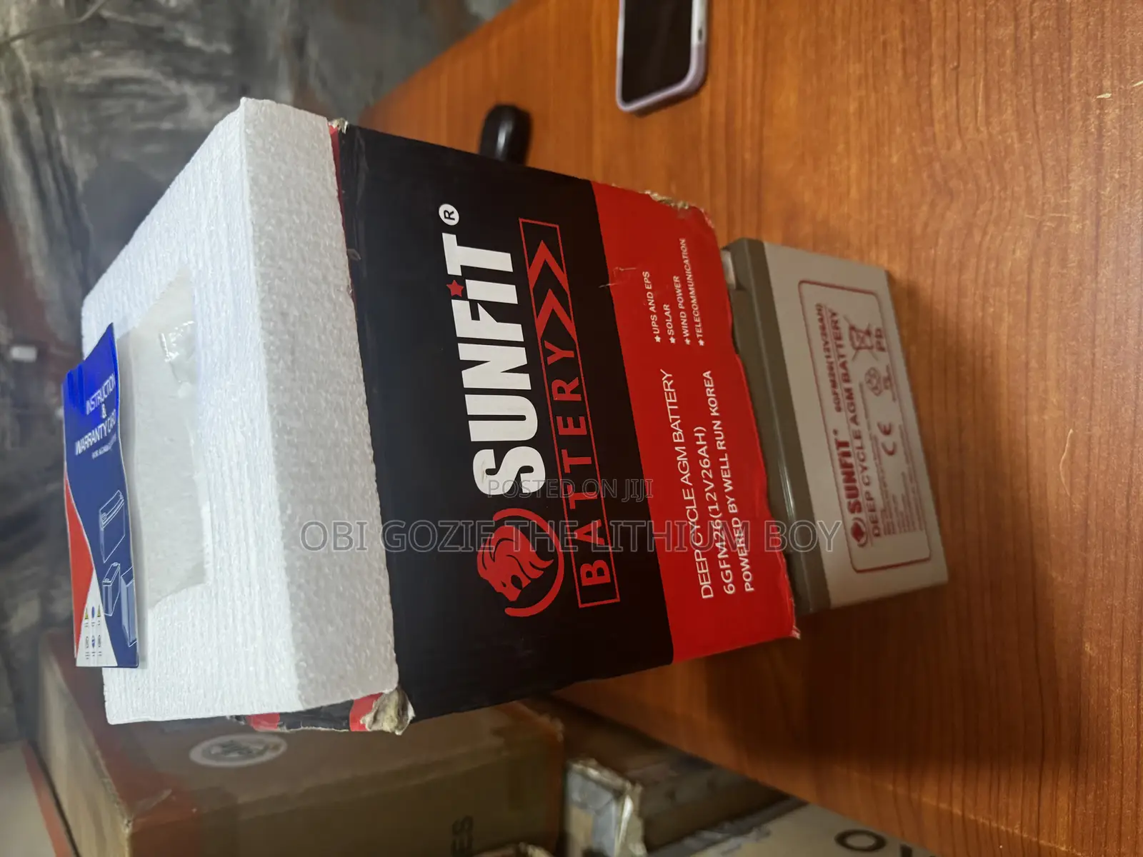Importer of 26ah -12v Sunfit Deep Dry Cycle Solar Battery