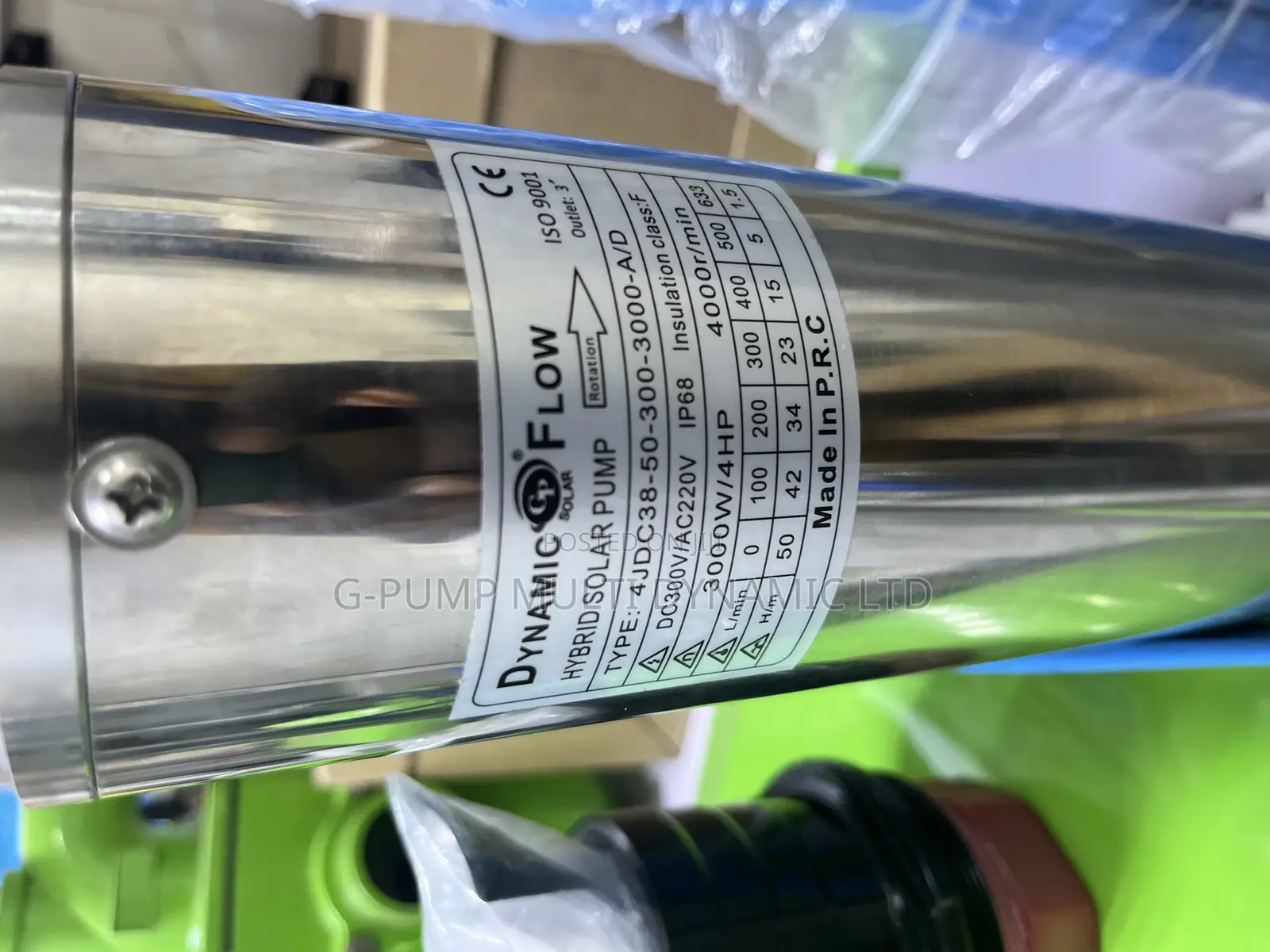 The Dynamic Flow Solar Powered Pump High Cubic Meters of High Volume