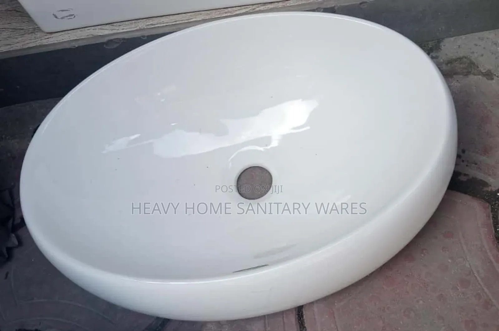 Egg Shape Ceramic Countertop Basin