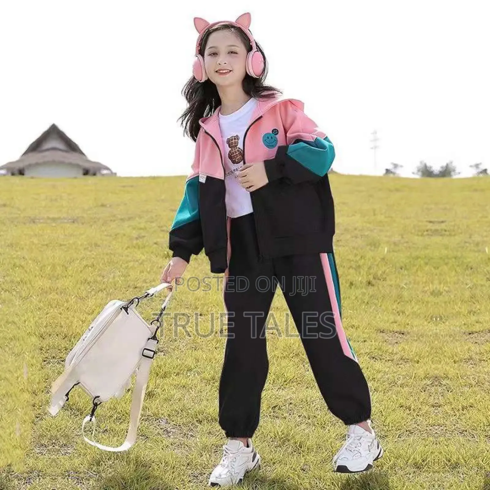 Turkey Girls Colourful Joggers And Hoodies Set Ages 4 To 12 Years