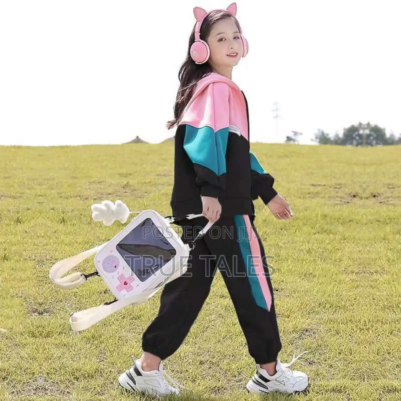 Turkey Girls Colourful Joggers And Hoodies Set Ages 4 To 12 Years