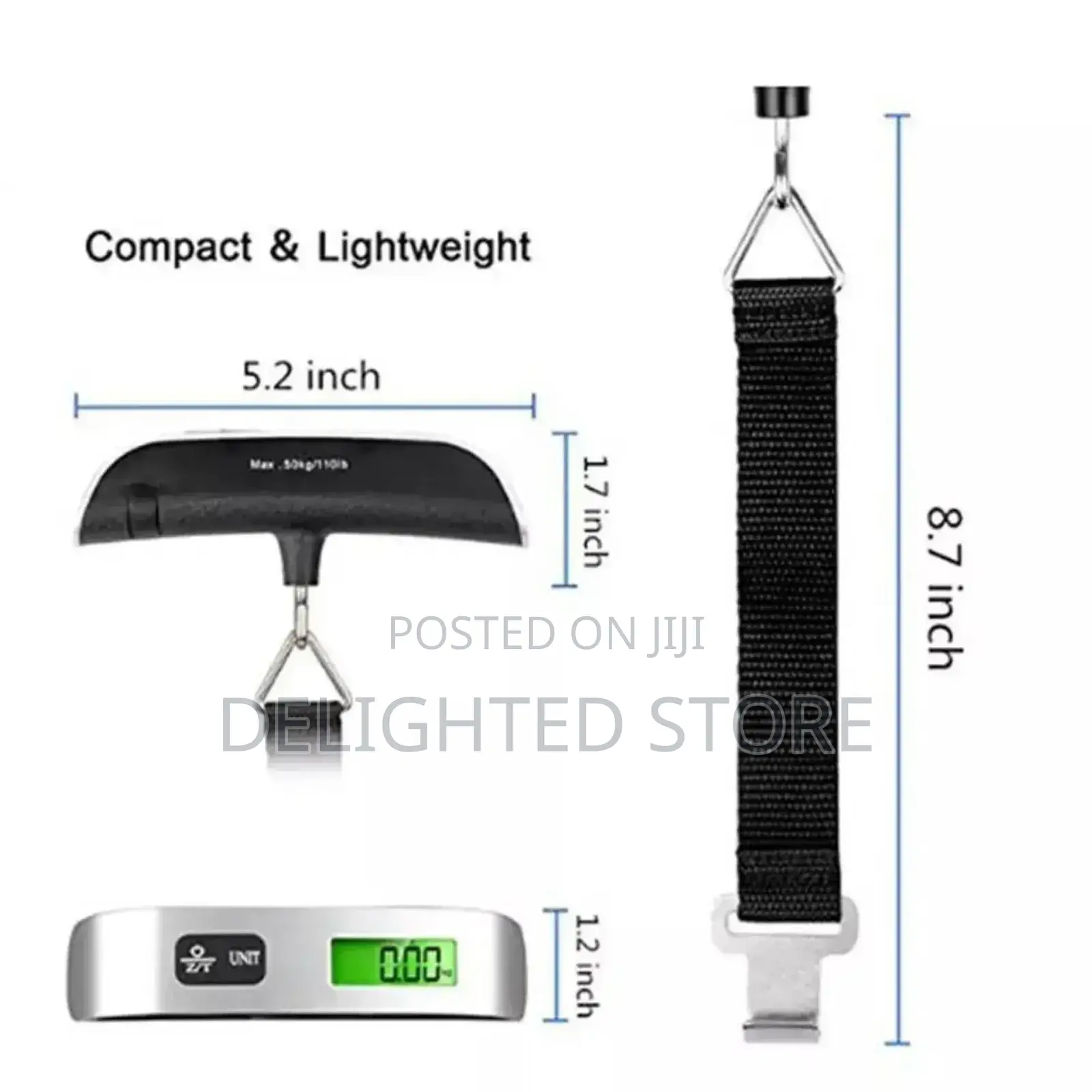 Electronic Luggage Weighing Scale(Can Weigh 50kg)Come With Its Battery