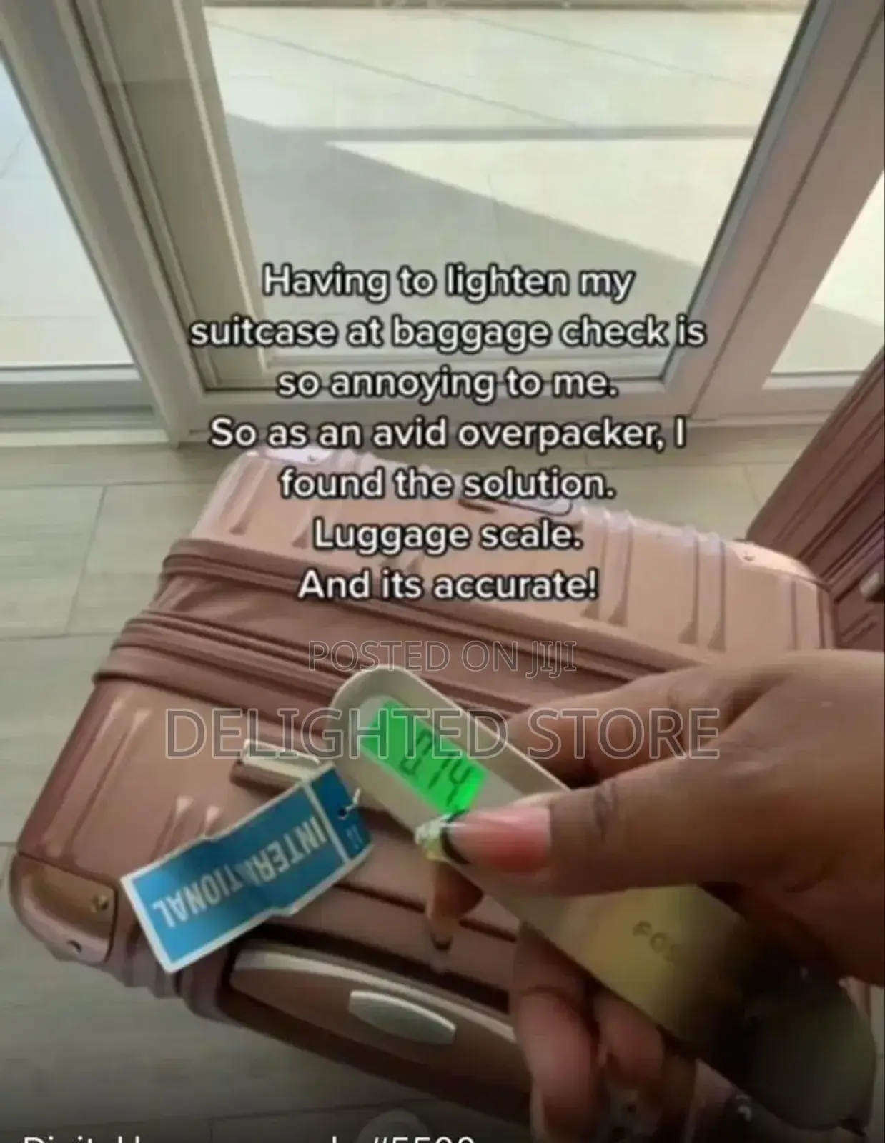 Electronic Luggage Weighing Scale(Can Weigh 50kg)Come With Its Battery