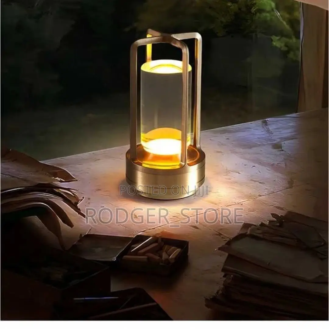 Rechargeable Luxury Crystal Lantern Mood Light Table Lamp