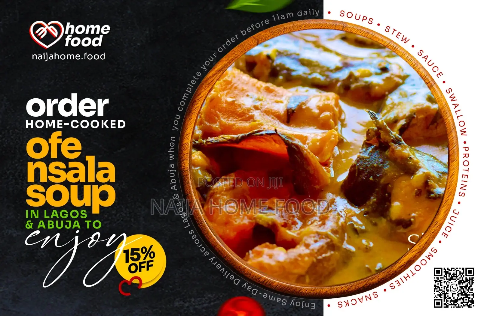 Order Ofe Nsala White Soup From. Naija Home Food at 15% Off 1st Orders