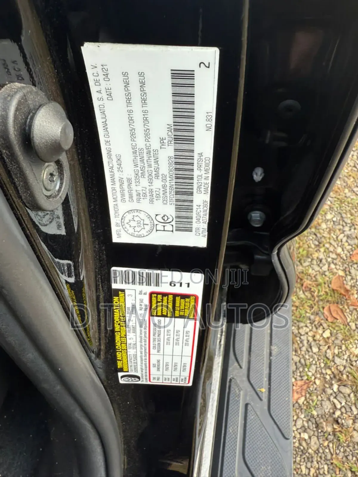 Toyota Tacoma SR5 2021 Black
