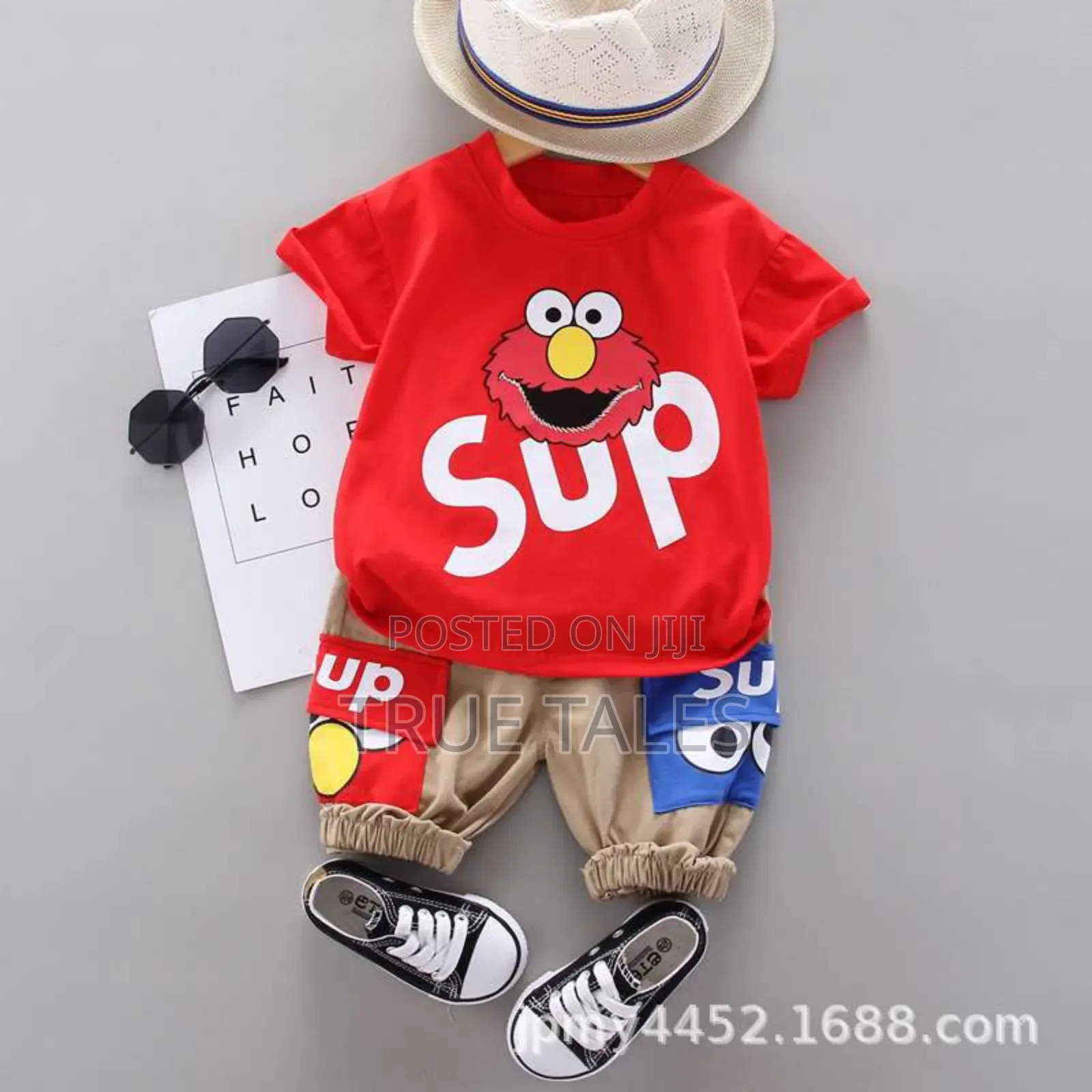 Whatsup Shorts And Top Set For Kids Aged 6 Months To 2 Years