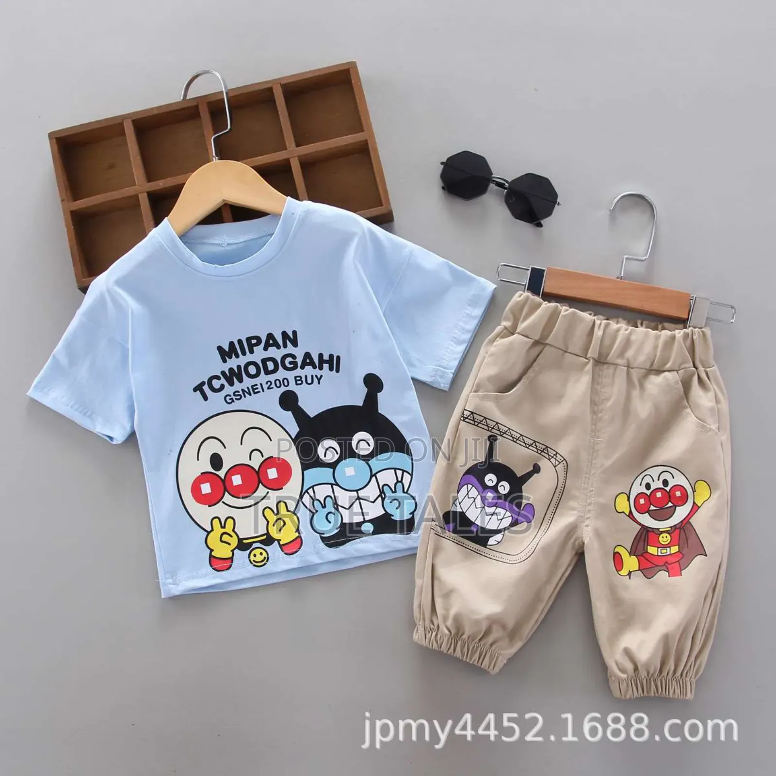 Cartoon Shorts And Top Set For Kids Aged 6 Months To 2 Years