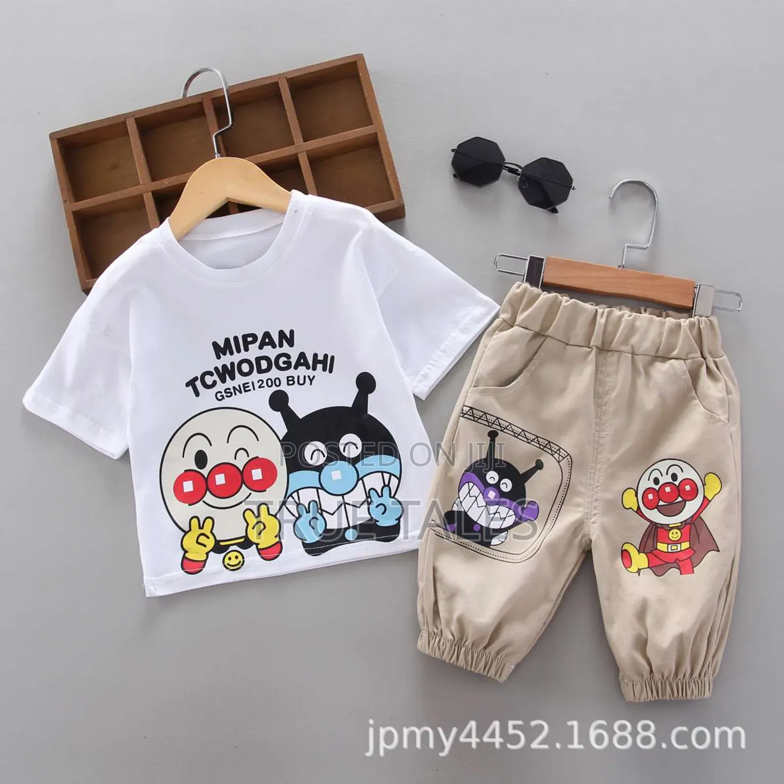 Cartoon Shorts And Top Set For Kids Aged 6 Months To 2 Years
