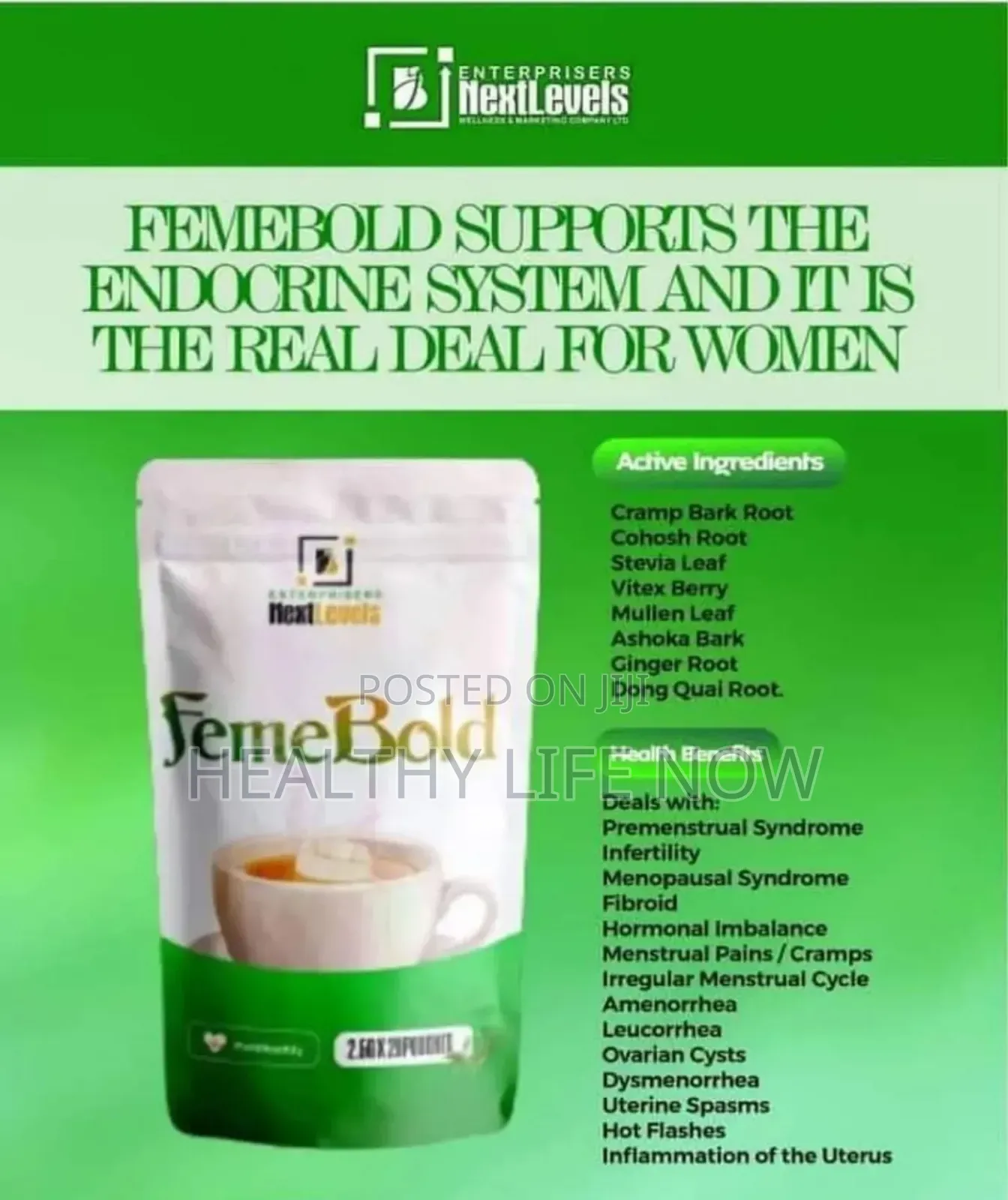 Feme Bold Coffee for Women Fertility, Fibroid and Wellness