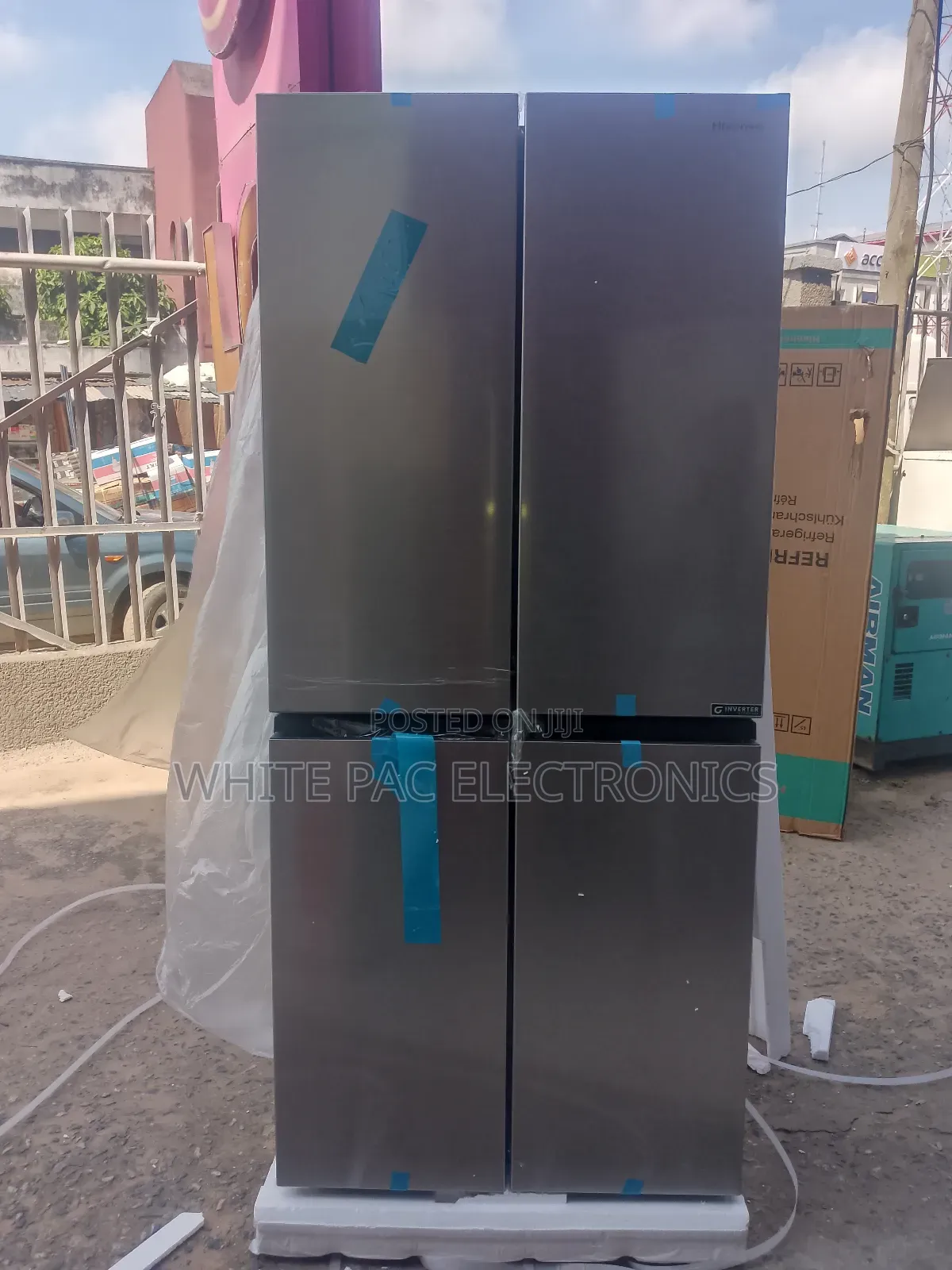 New Hisense Inverter Fridge 4 Doors( Fridge & Freezer ) Bottom Freezer