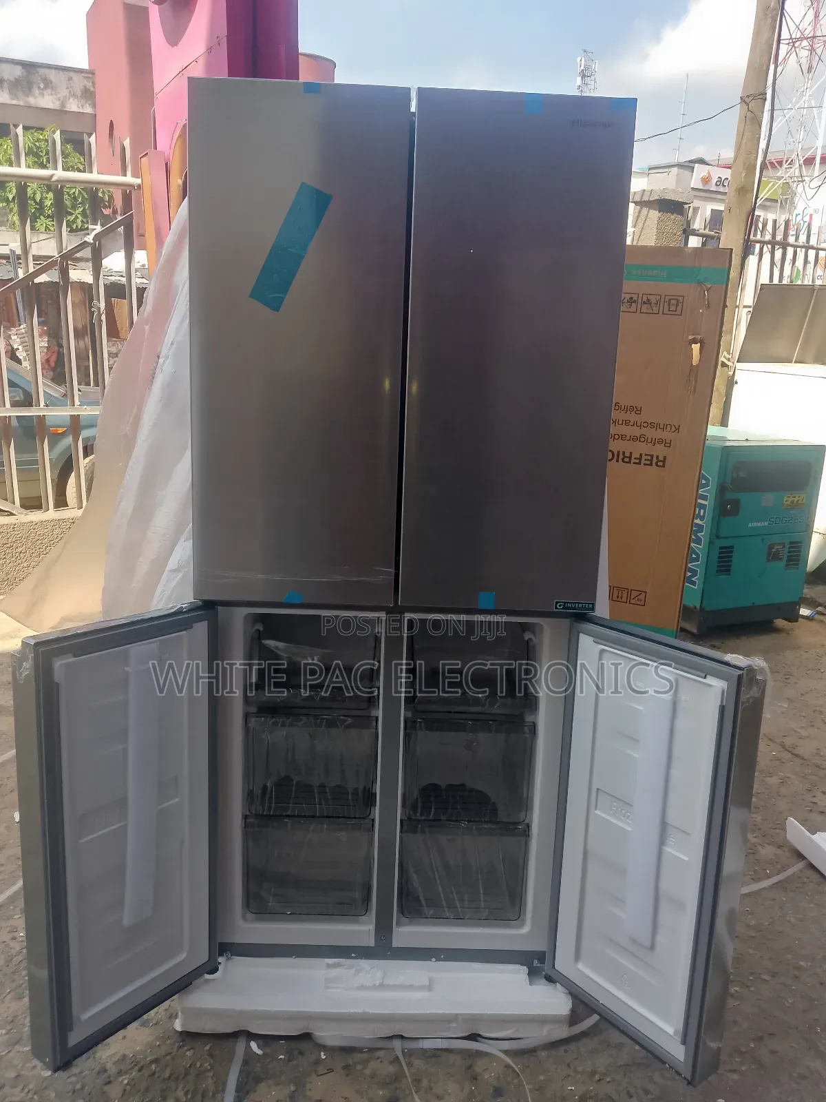 New Hisense Inverter Fridge 4 Doors( Fridge & Freezer ) Bottom Freezer