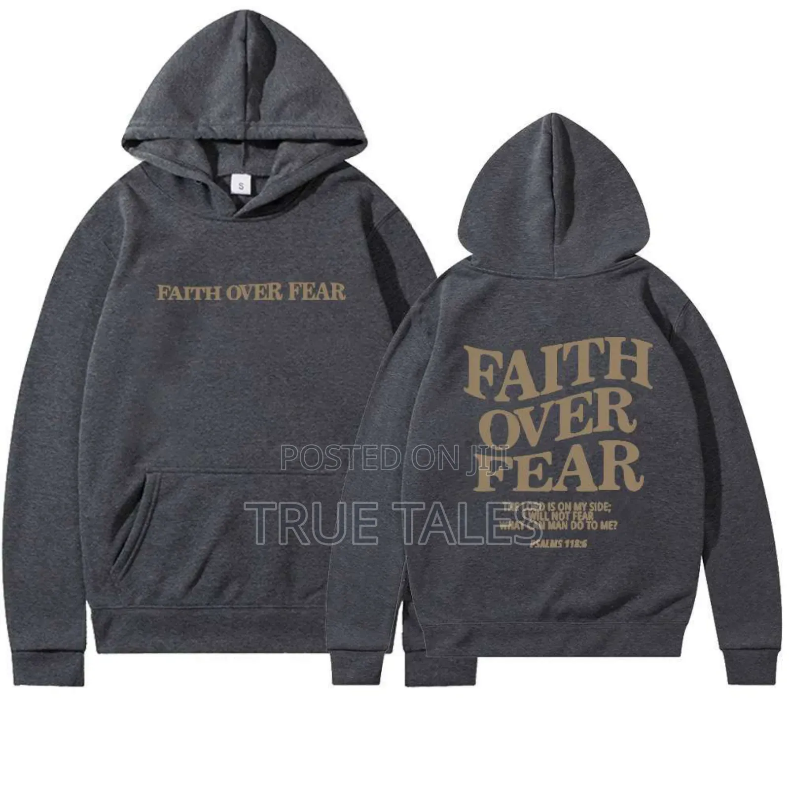 Bible Captioned Unisex Men's And Women's Thick Hoodies