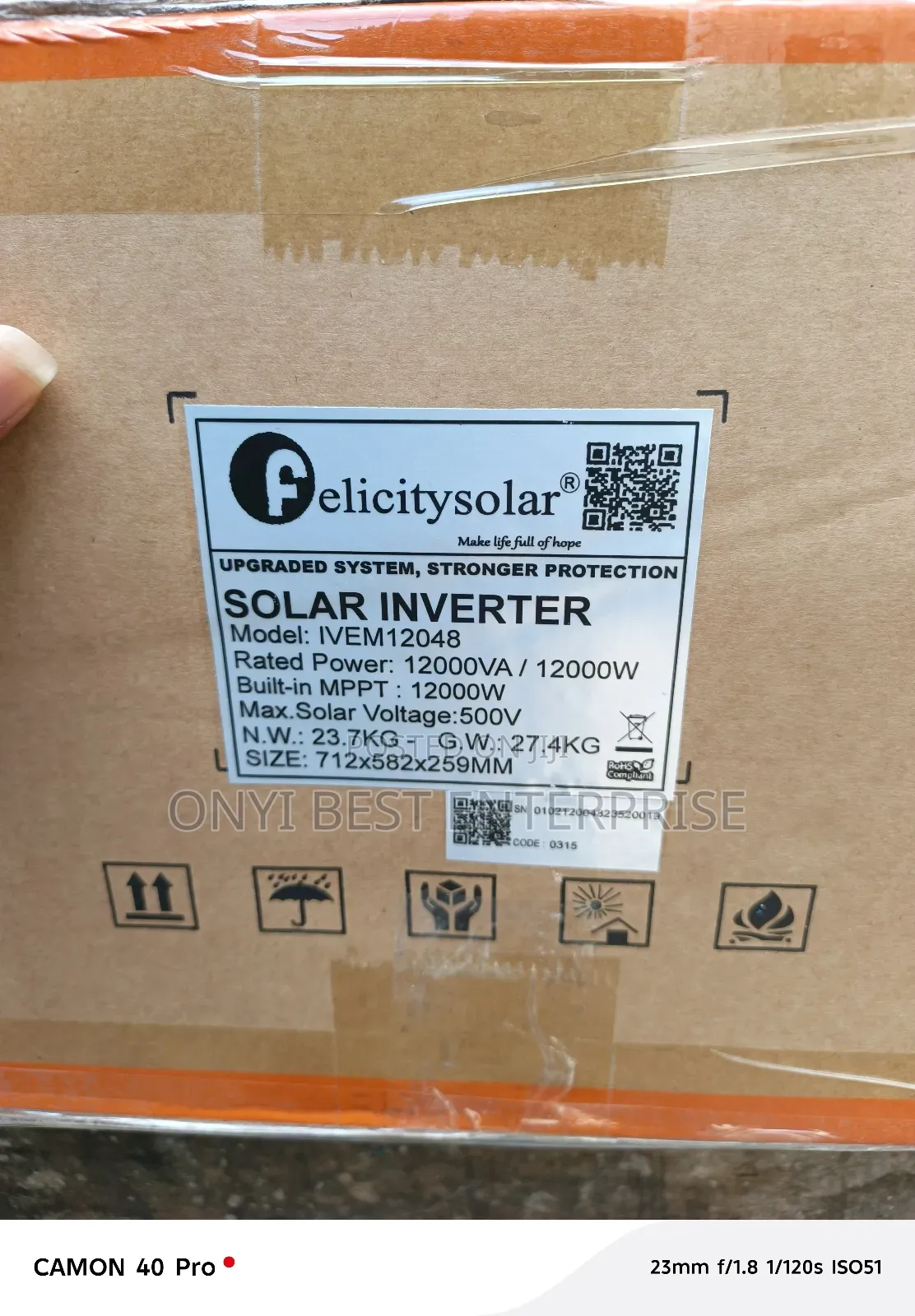 Felicity Hybrid Inverter Ivem 12kva 48v Available Now Upgrade