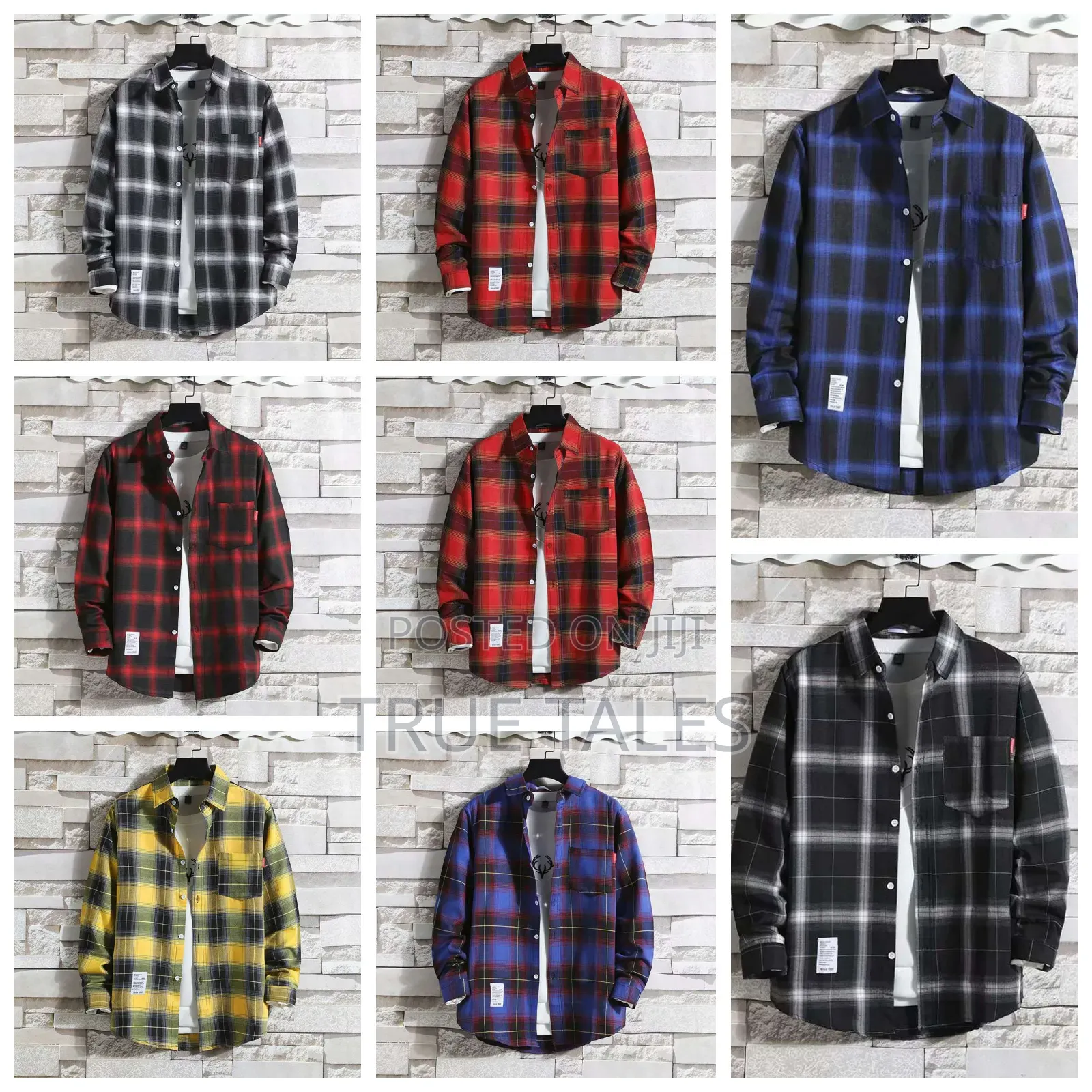 Men's Striped Long Sleeves Shirts