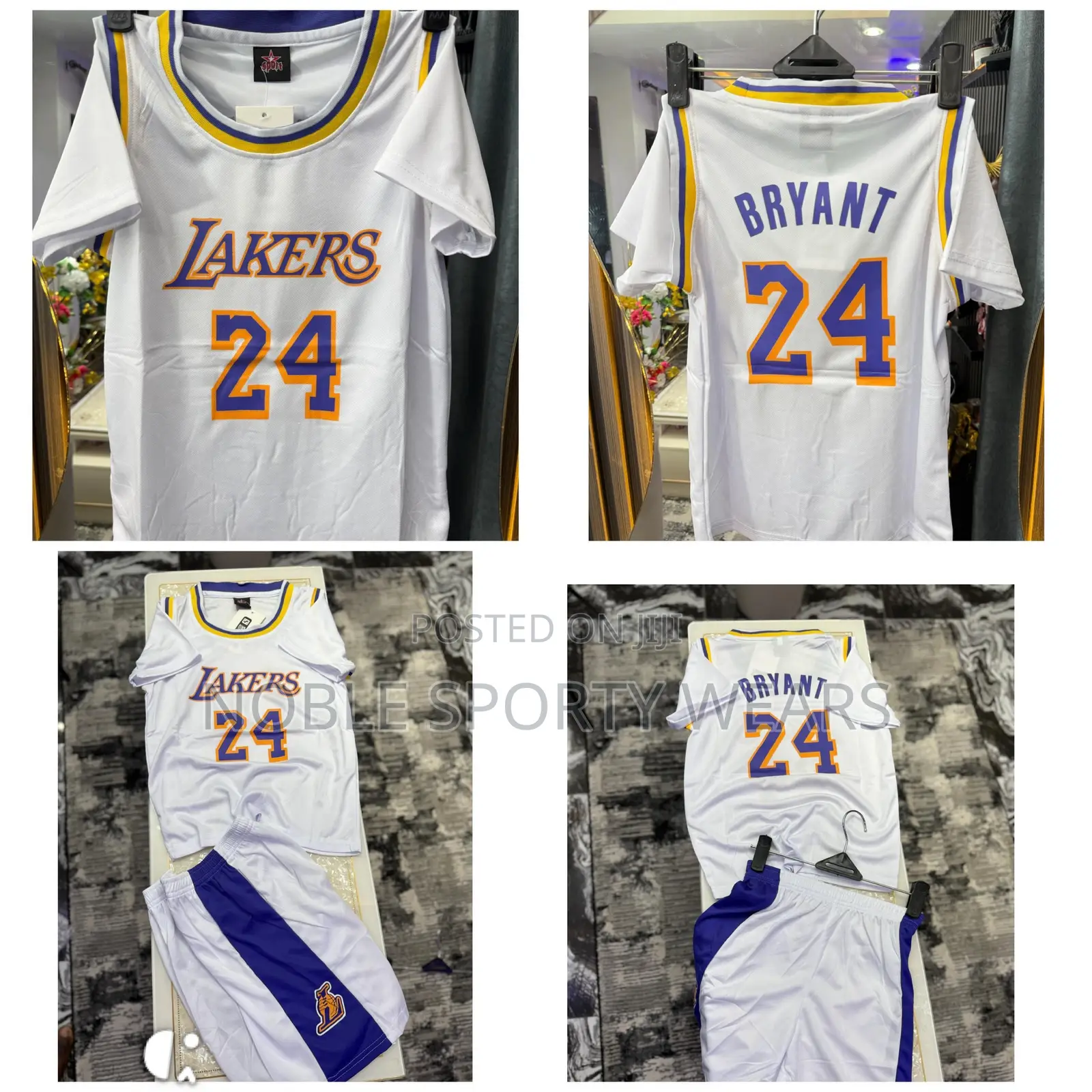 Lakers Basketball Jersey and Shorts