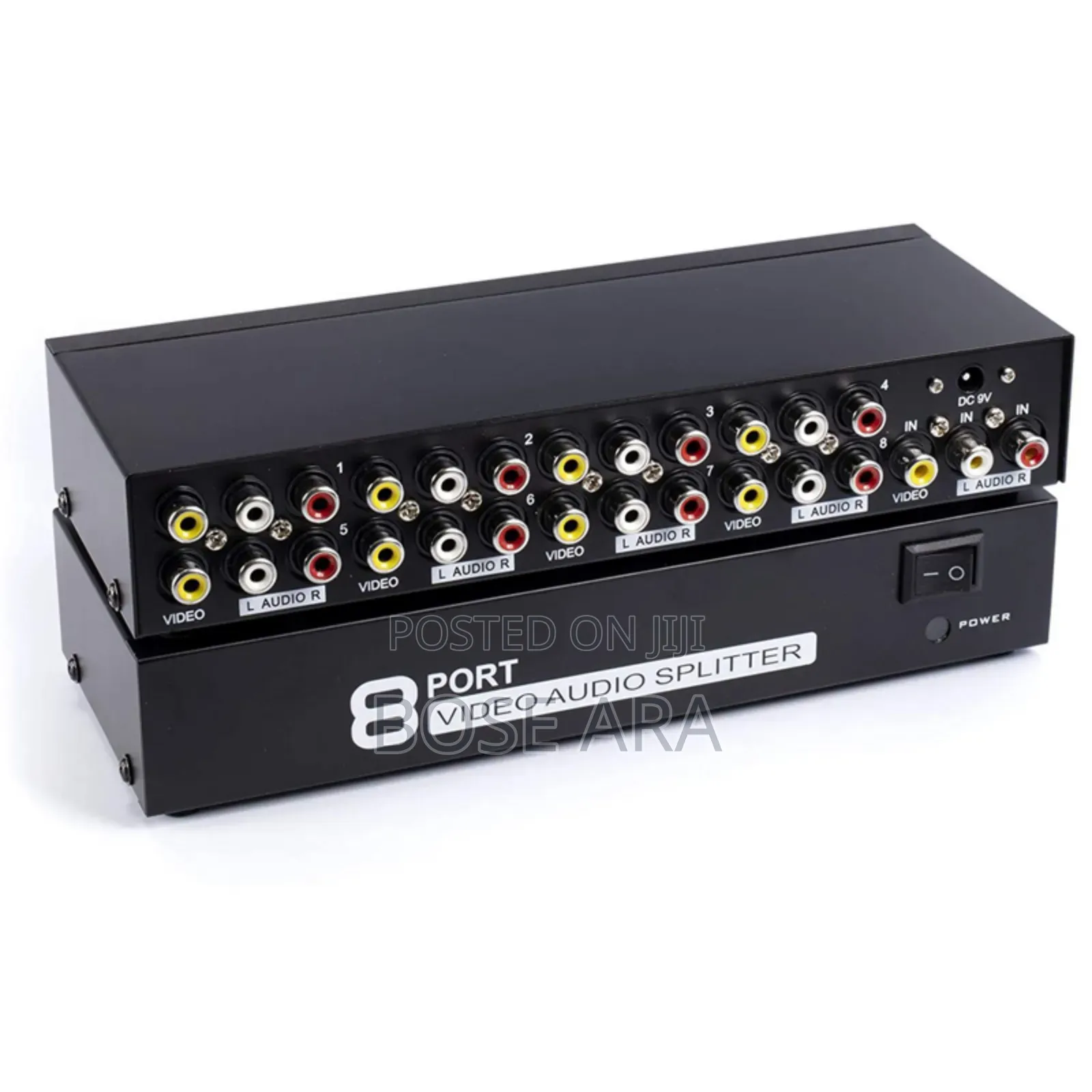 8 Port Av Audio Video Splitter Rca Splitter and Signal Amplifier