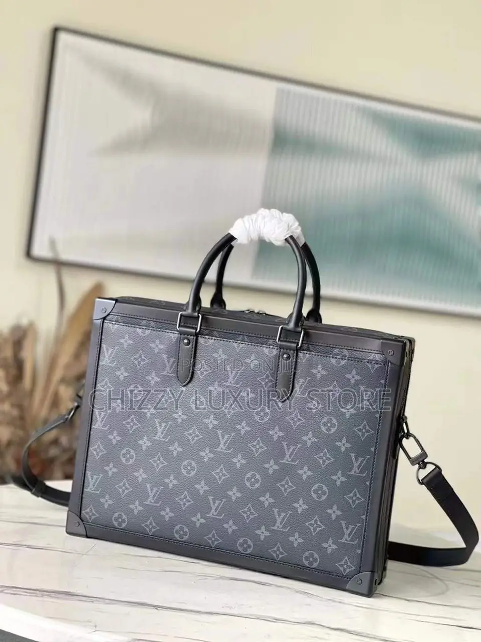 Louis Vuitton Quality Luxury Men Official Handbag/Laptop Bag