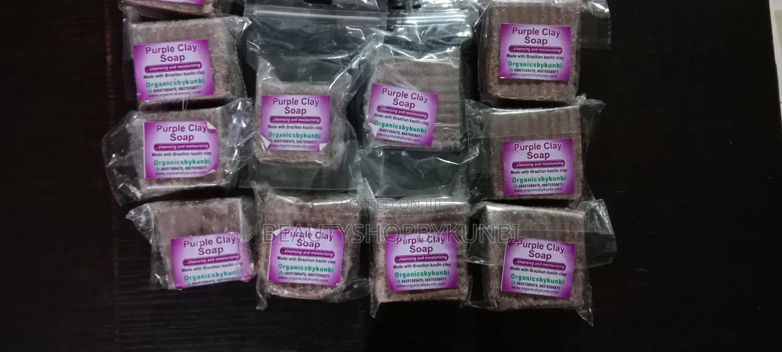 Purple Clay Handmade Anti-aging Bar Soap 220g