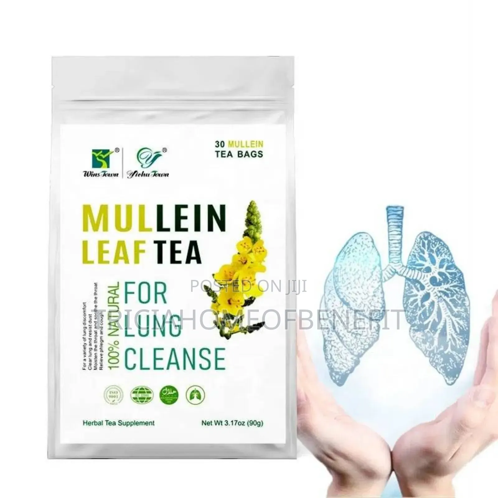 🌿 Mullein Leaf Tea – Natural Lung Cleanser